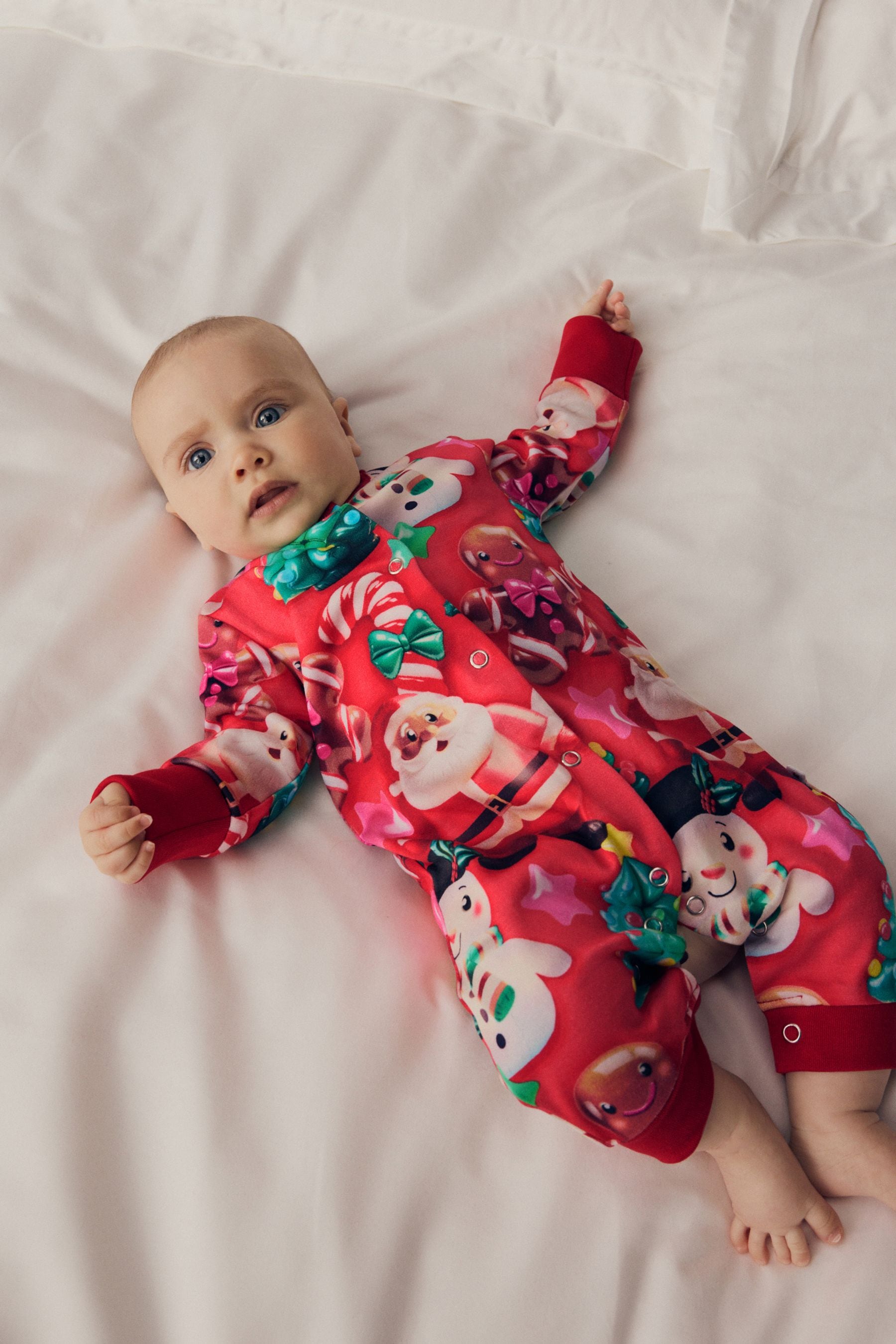 Red Baby Christmas Character Sleepsuit (0mths-3yrs)