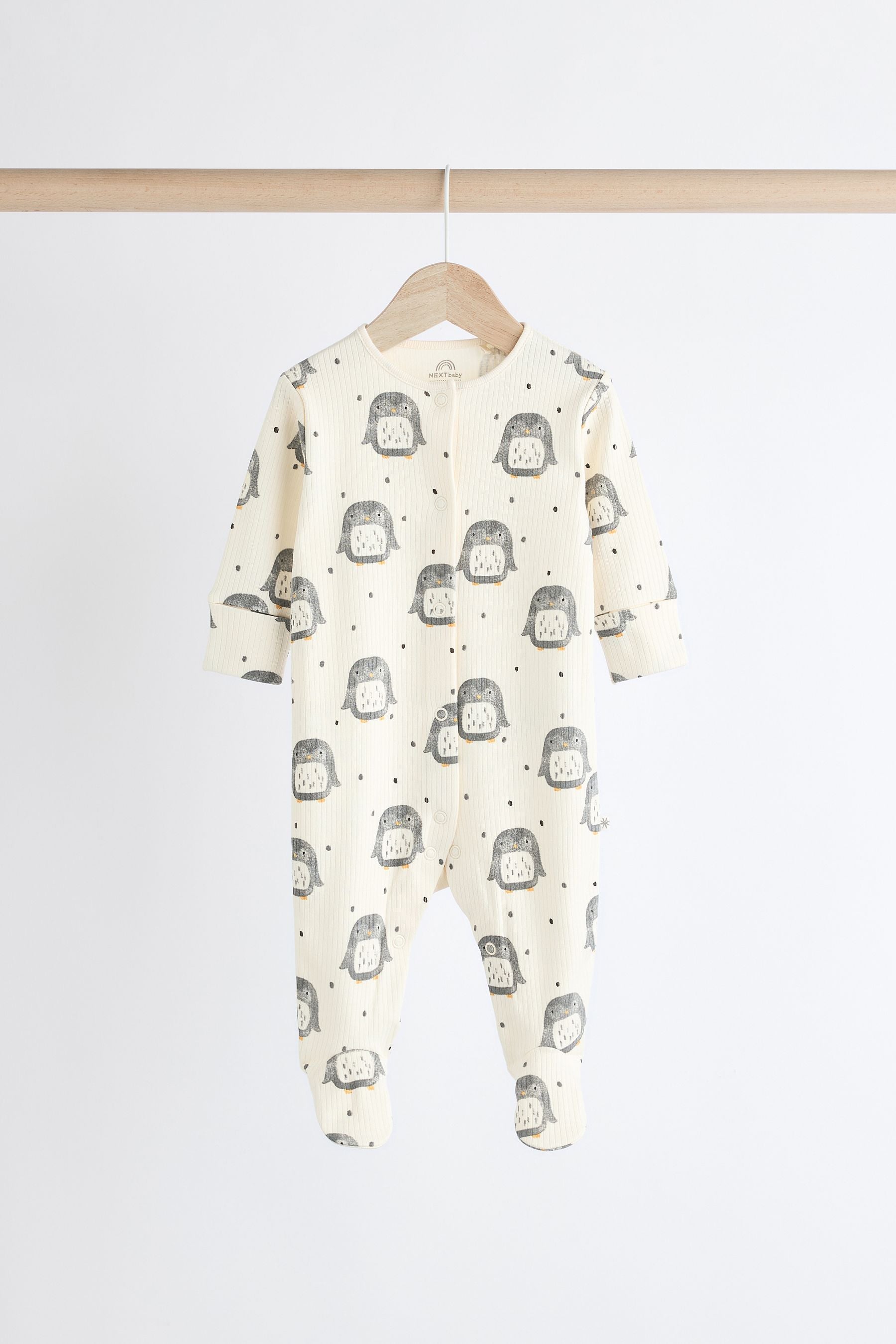 Ecru Character Sleepsuits 3 Pack (0mths-2yrs)