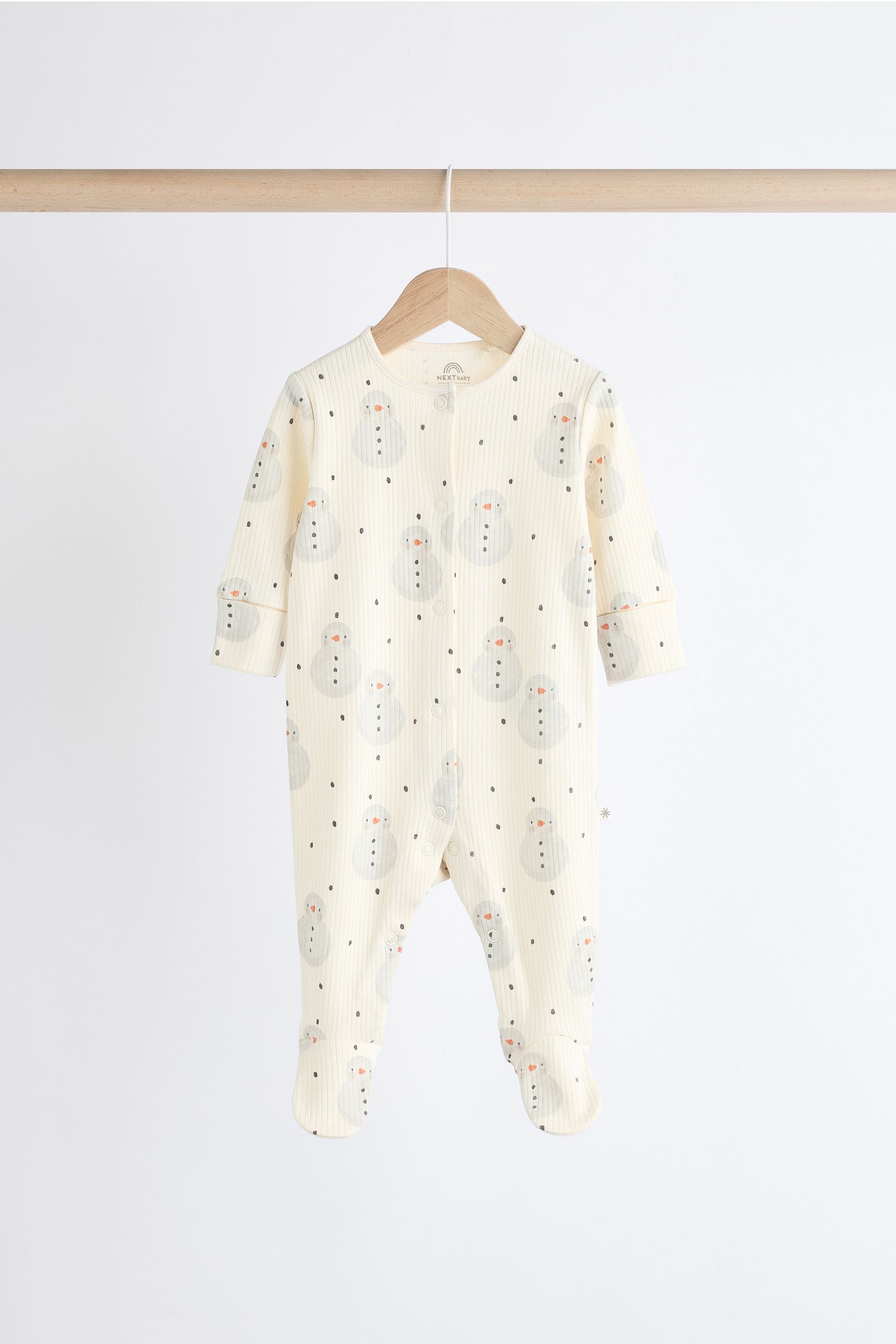 Ecru Character Sleepsuits 3 Pack (0mths-2yrs)