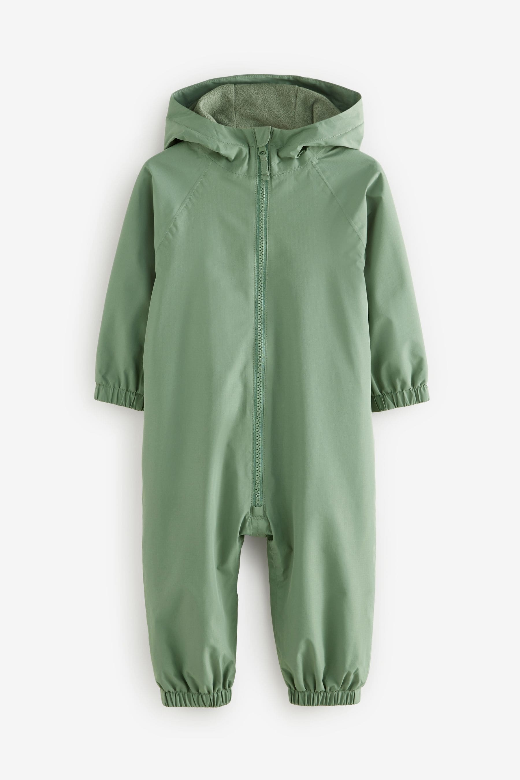 Khaki Green Waterproof Fleece Lined Puddlesuit (3mths-7yrs)