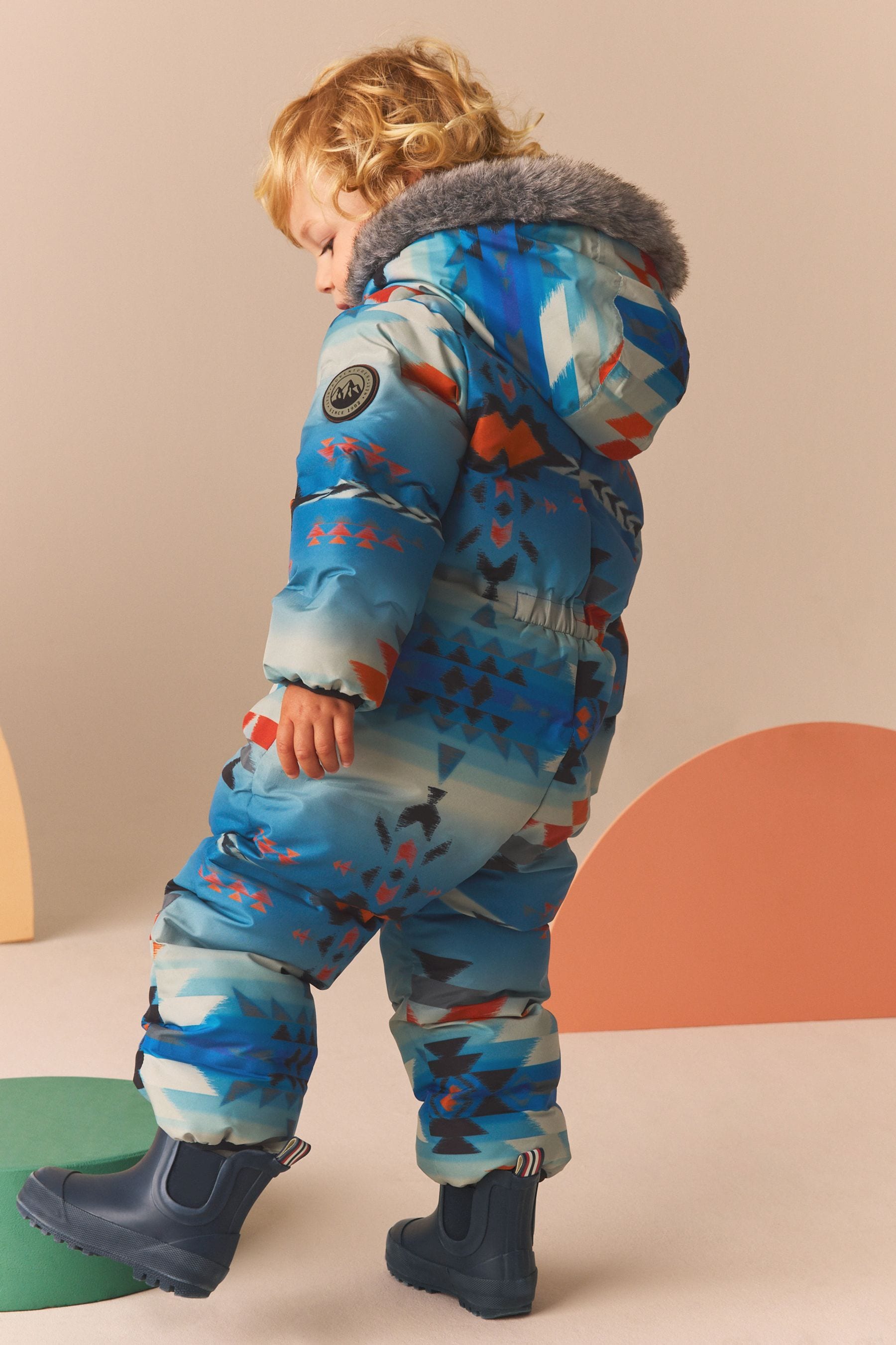 Blue/White Waterproof Snowsuit (3mths-7yrs)