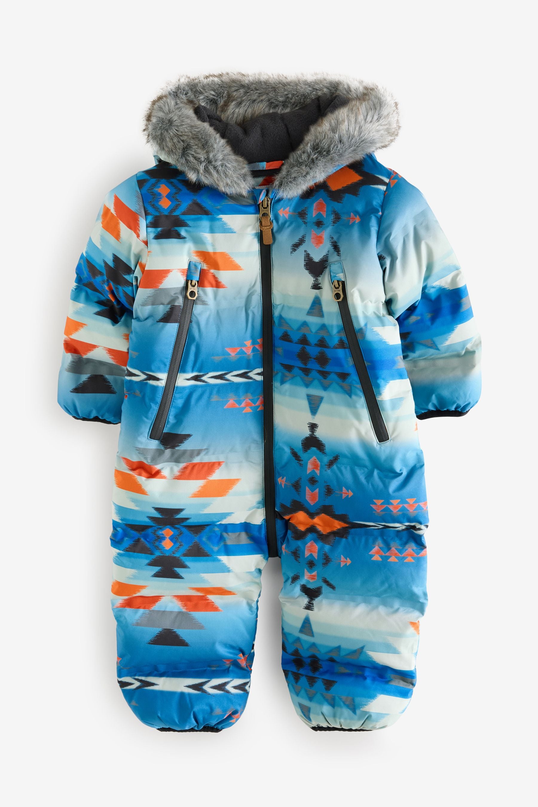 Blue/White Waterproof Snowsuit (3mths-7yrs)