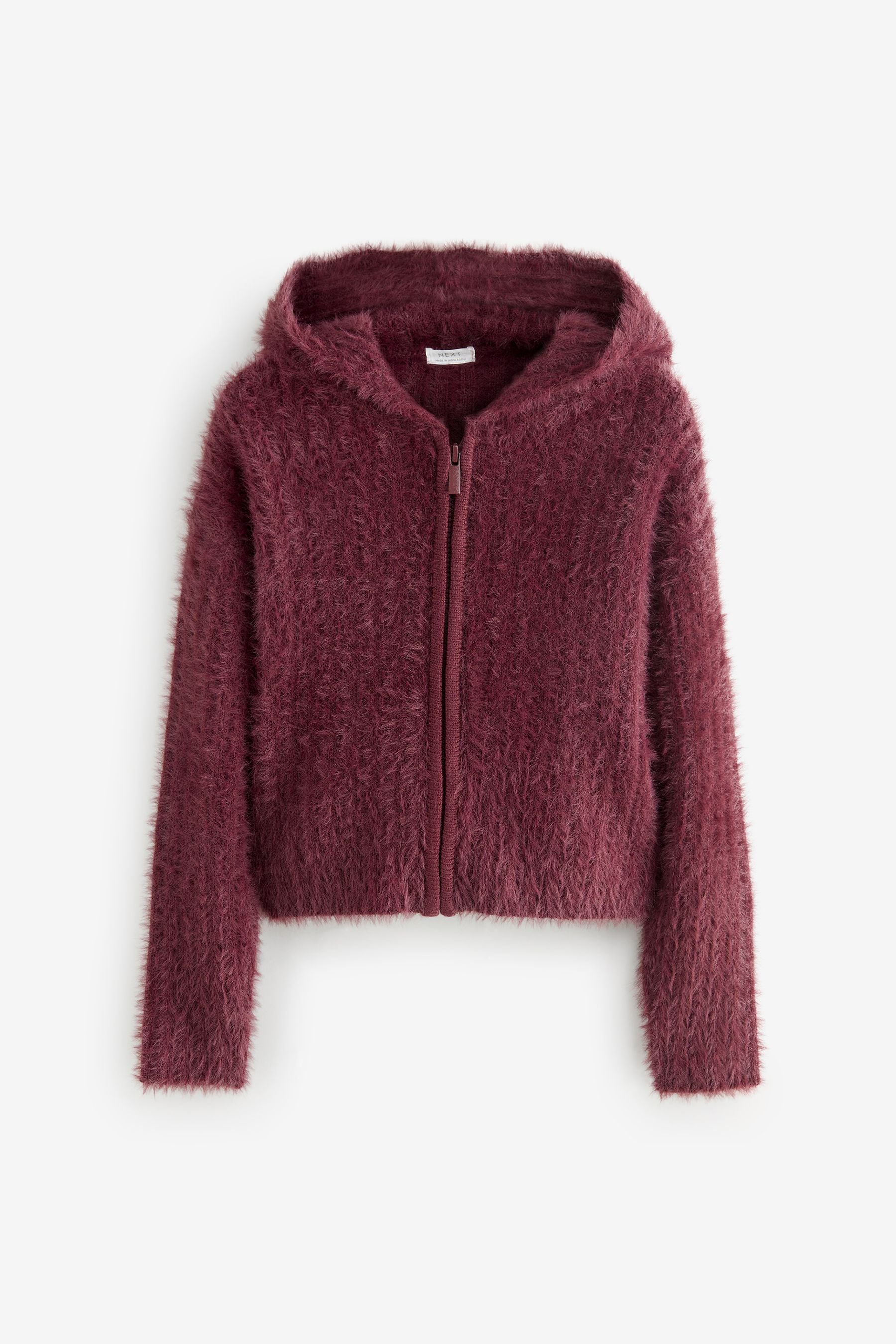 Berry Pink Fluffy Hoodie (3-16yrs)