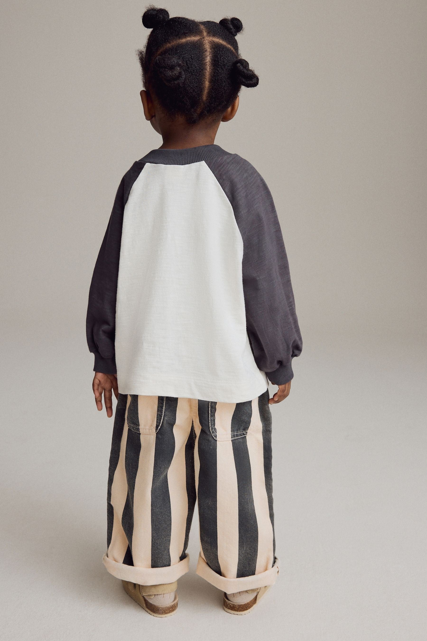 Monochrome Stripe 100% Cotton Trousers (3mths-7yrs)