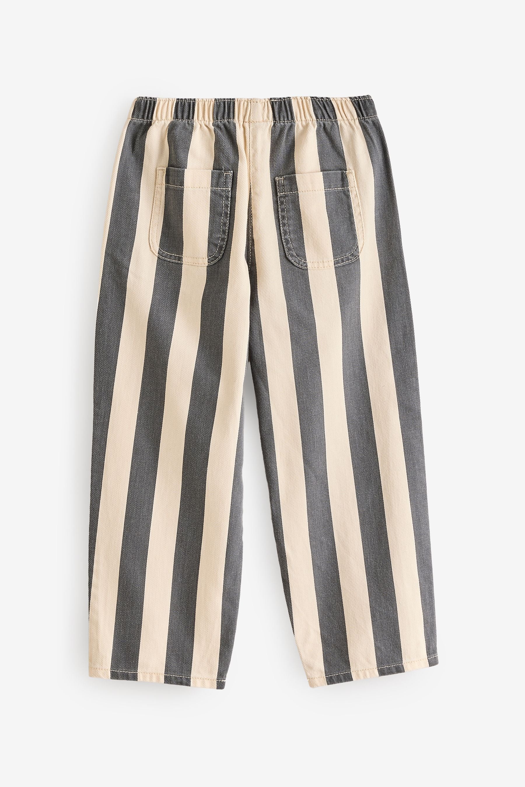 Monochrome Stripe 100% Cotton Trousers (3mths-7yrs)