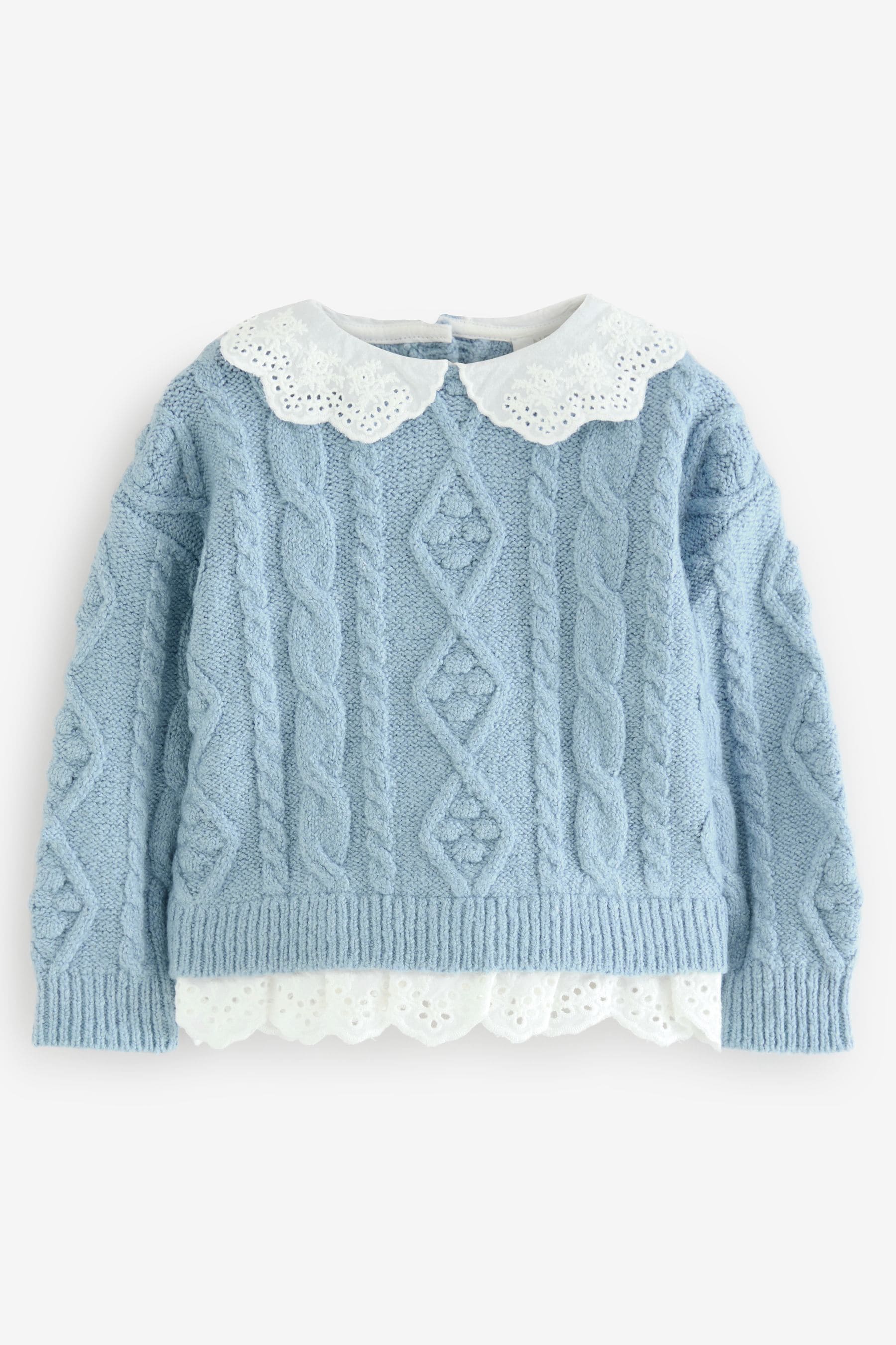 Blue Collar Cable 100% Cotton Jumper (3mths-7yrs)