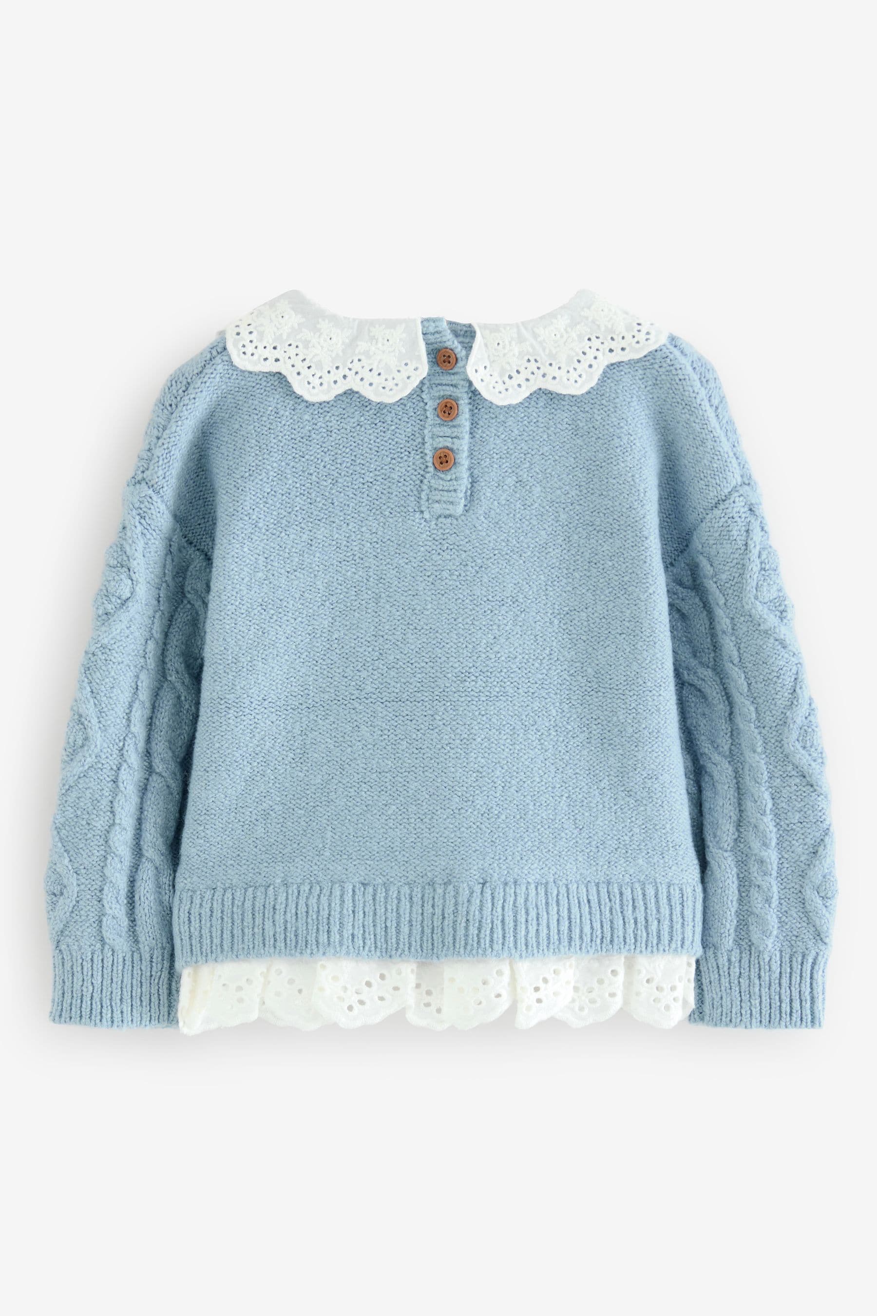 Blue Collar Cable 100% Cotton Jumper (3mths-7yrs)