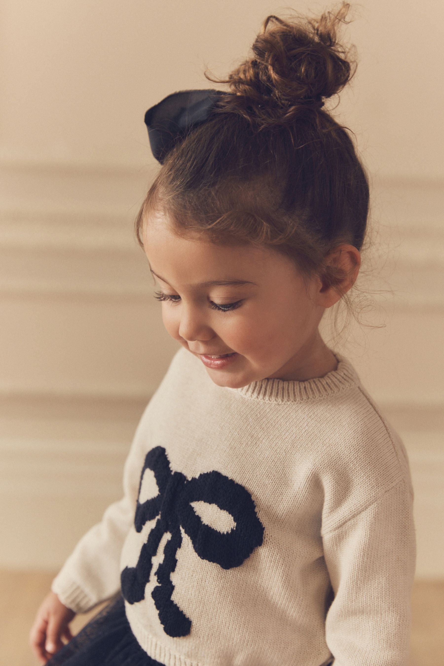 Blue Bow Jumper & Skirt Set (3mths-7yrs)