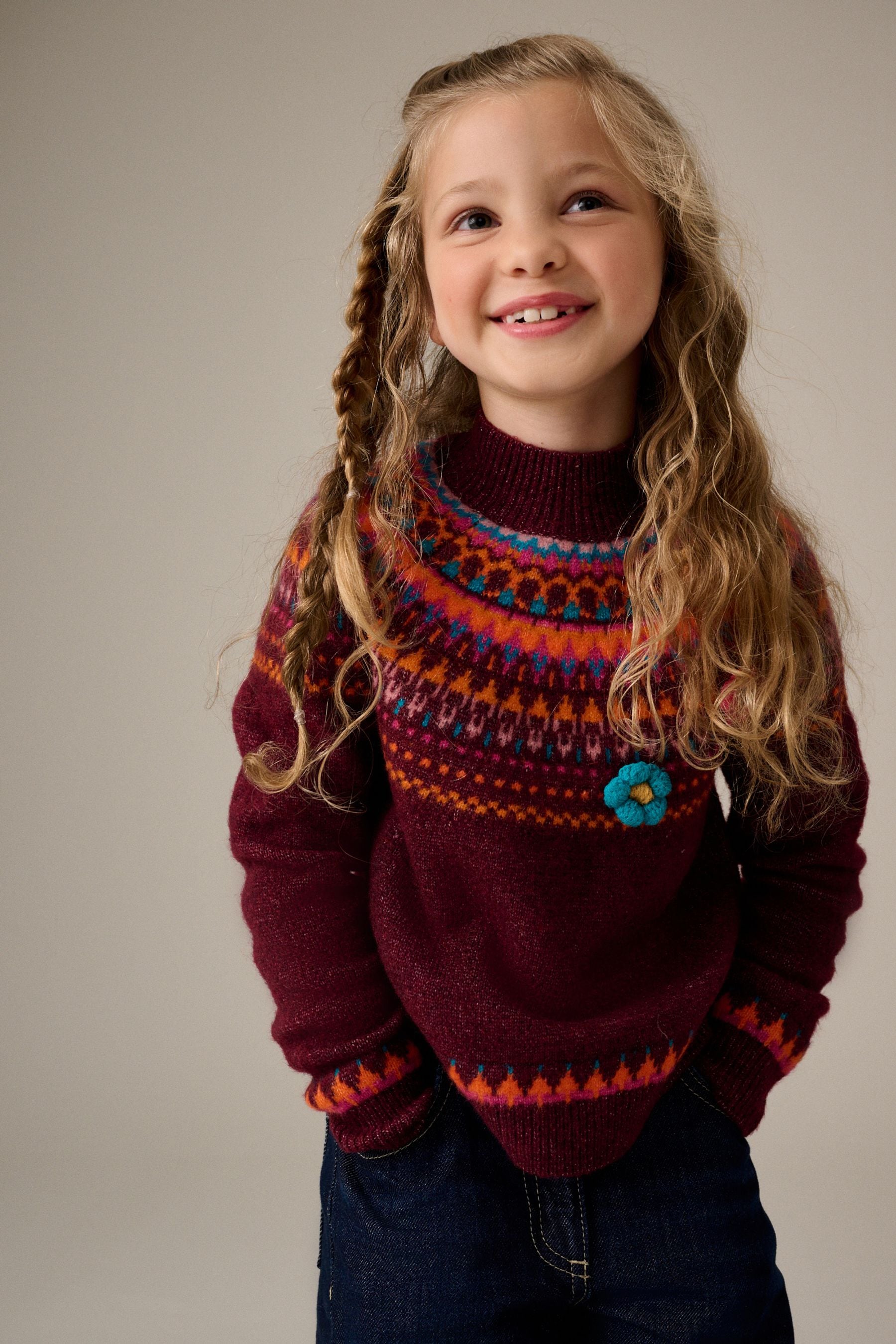 Plum Purple Fairilse Jumper (3-16yrs)