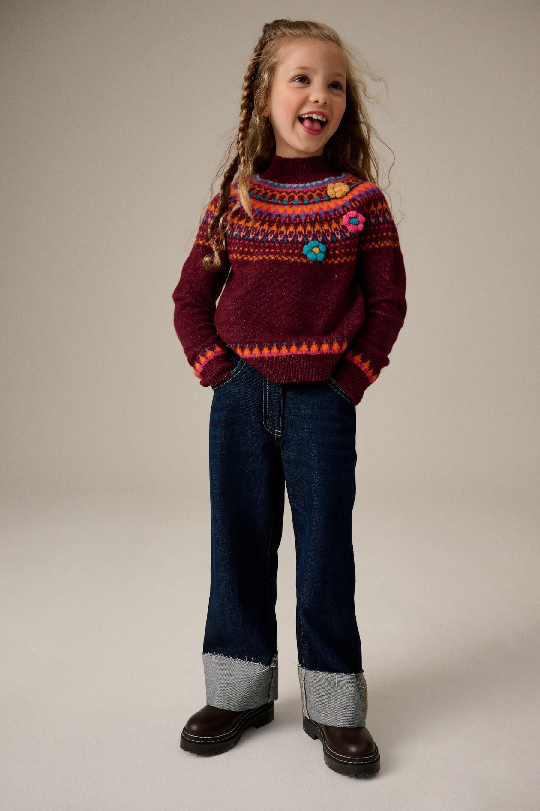 Plum Purple Fairilse Jumper (3-16yrs)