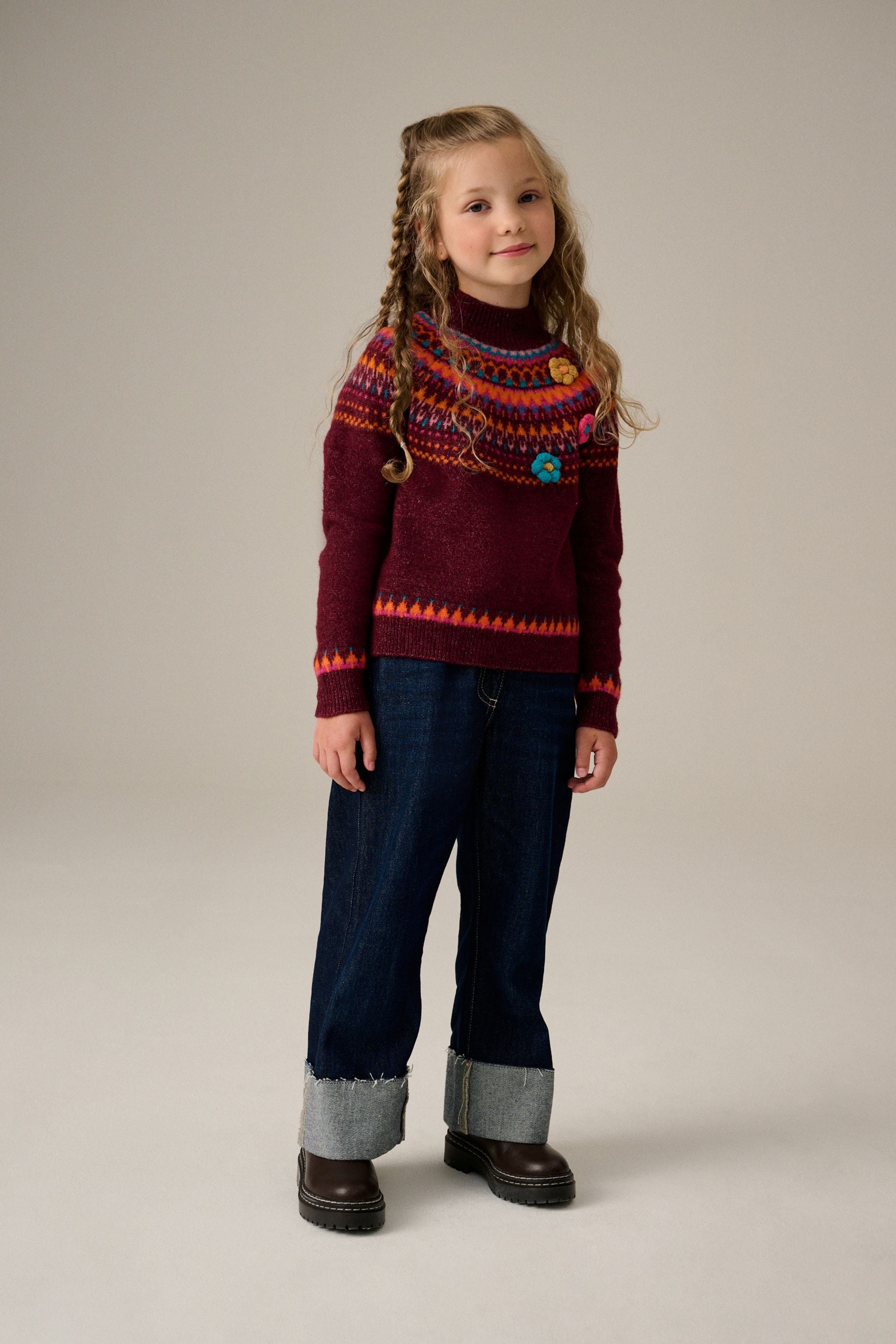 Plum Purple Fairilse Jumper (3-16yrs)