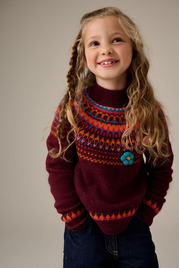 Plum Purple Fairilse Jumper (3-16yrs)