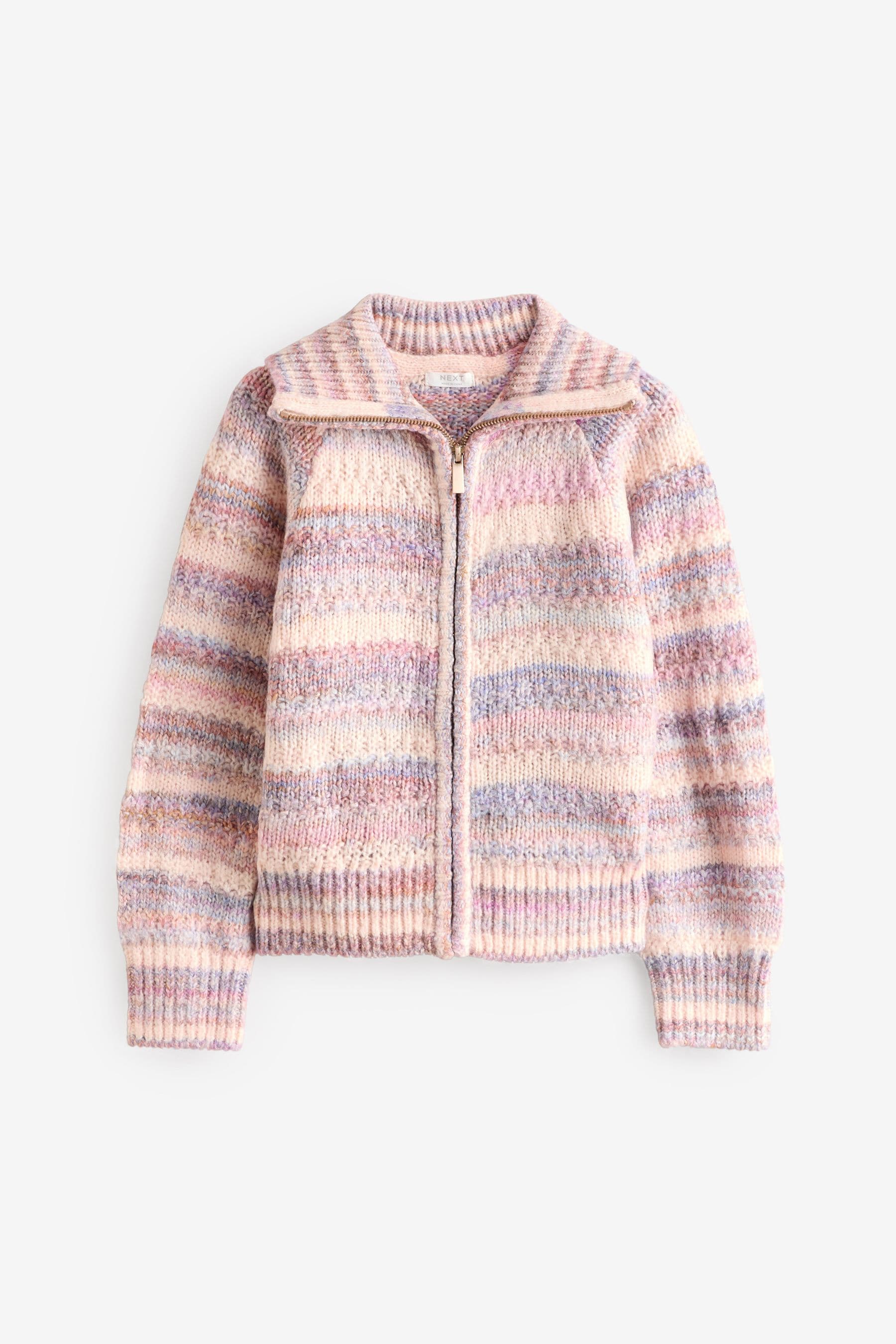 Pink Zip Through Cardigan (3-16yrs)