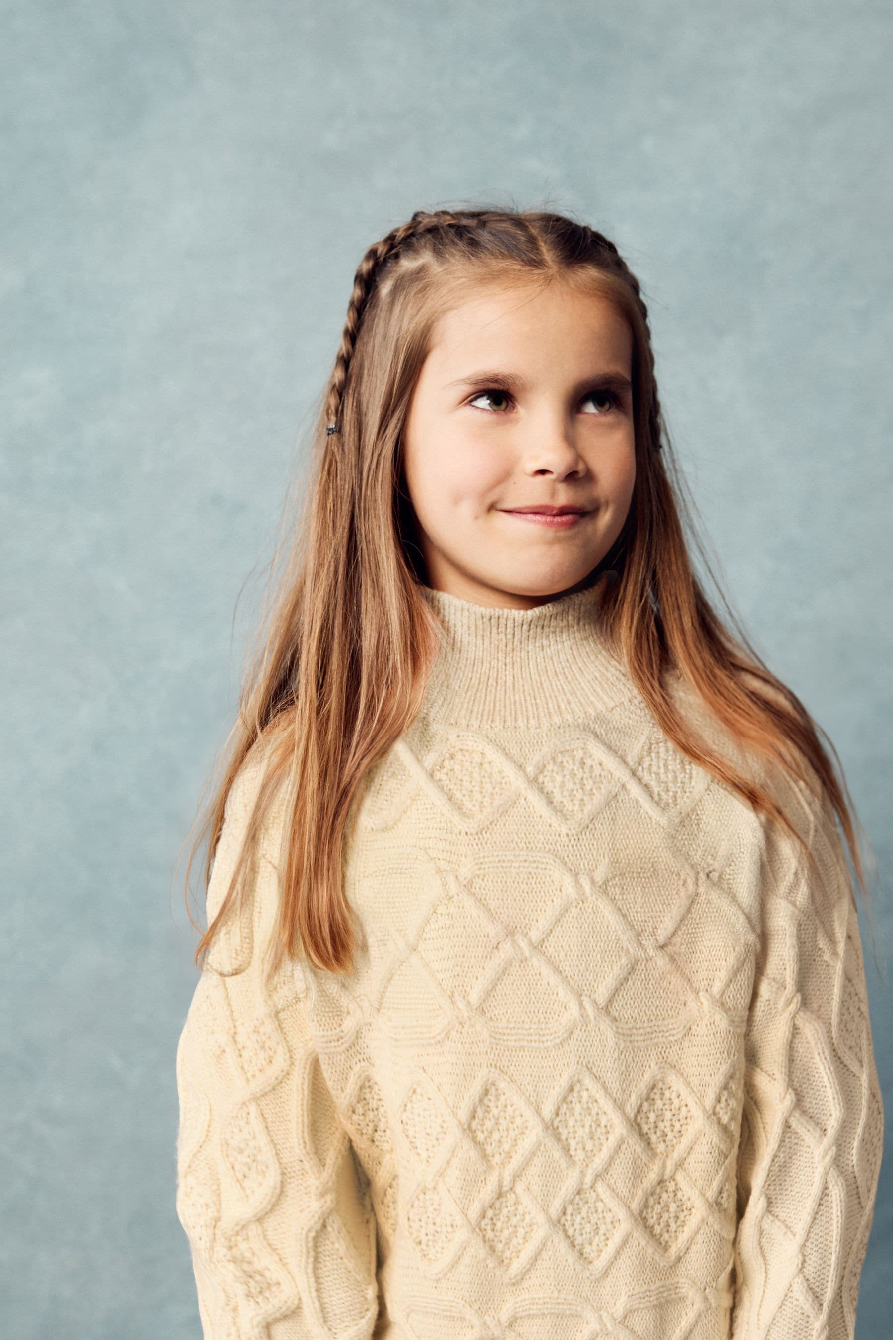 Ecru Cable Boxy Jumper (3-16yrs)