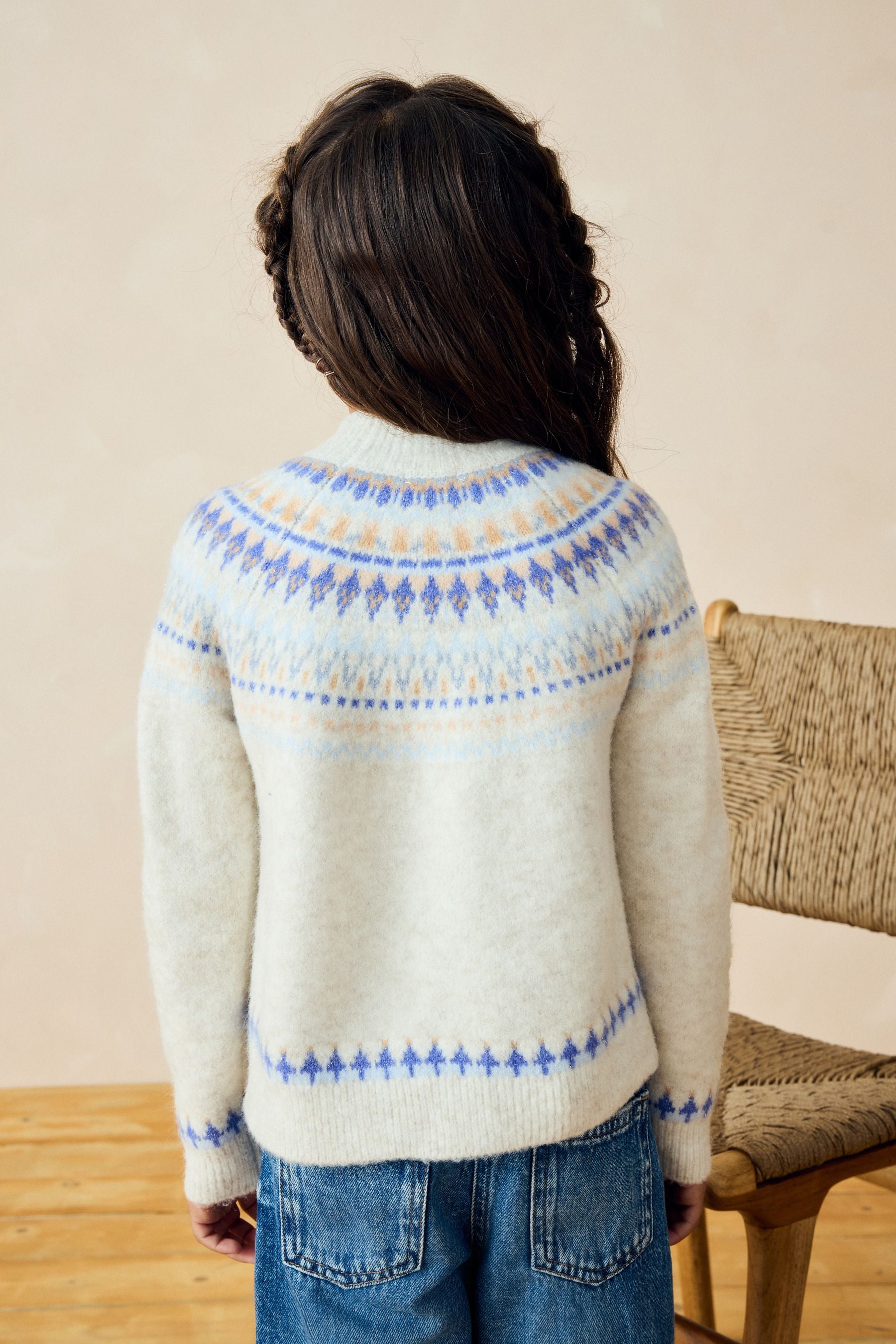 White Fairilse Jumper (3-16yrs)