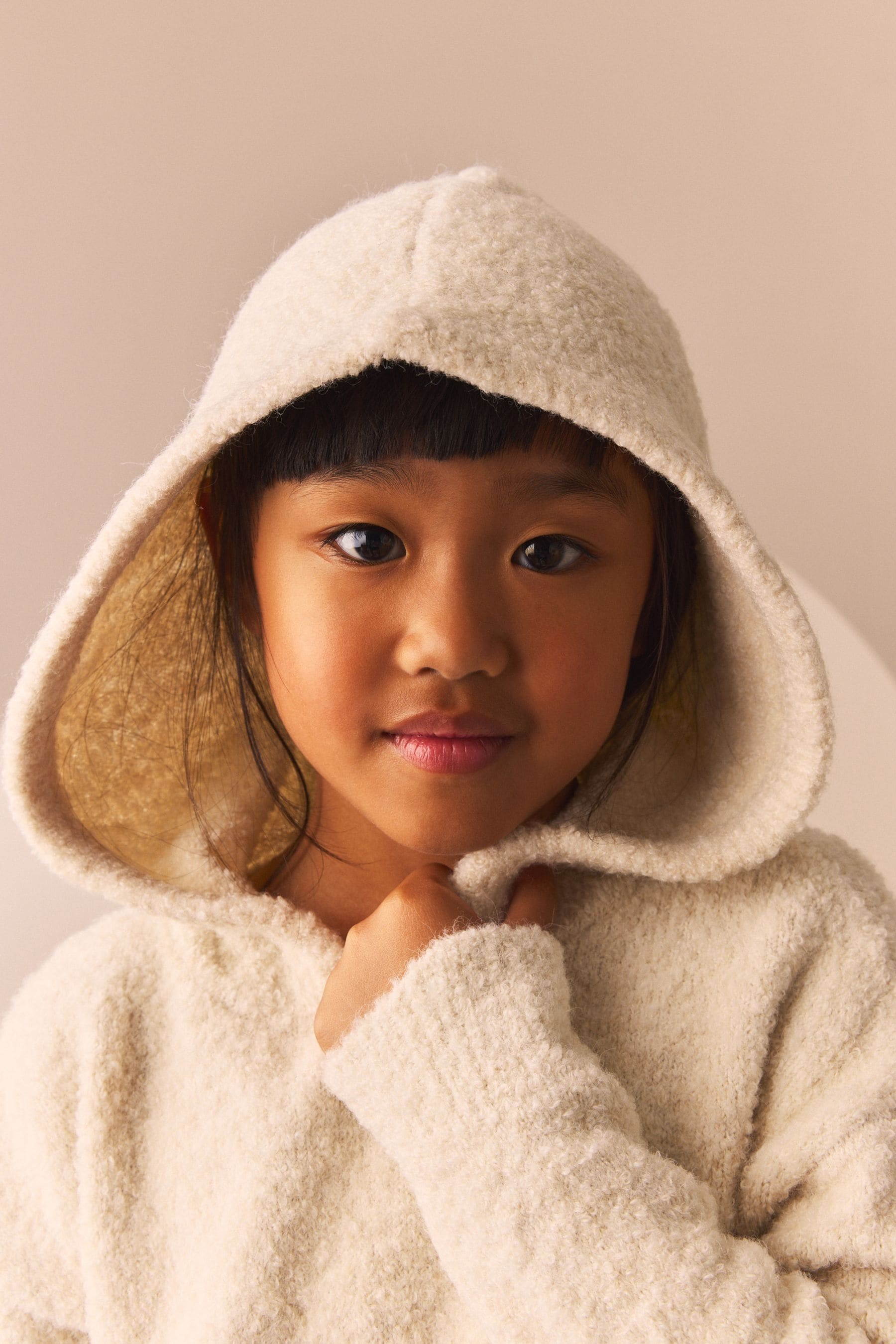 Ecru Hooded Jumper Dress (3-16yrs)