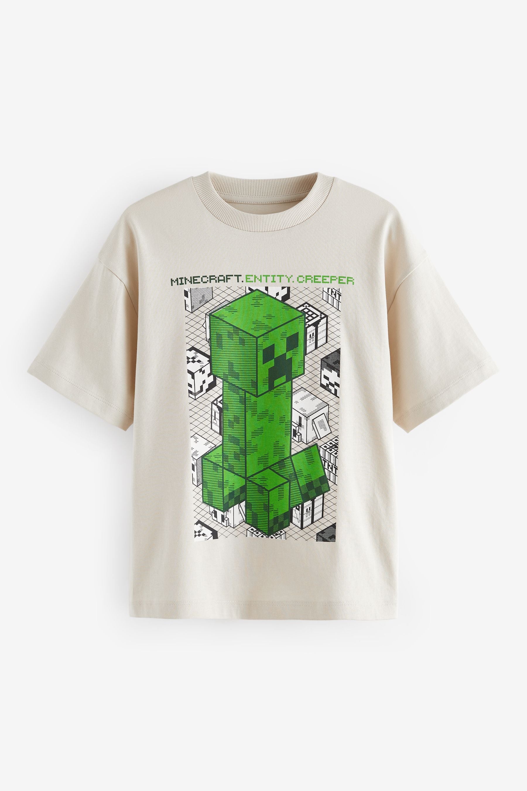 Stone 100% Cotton Licensed Minecraft T-Shirt (3-16yrs)