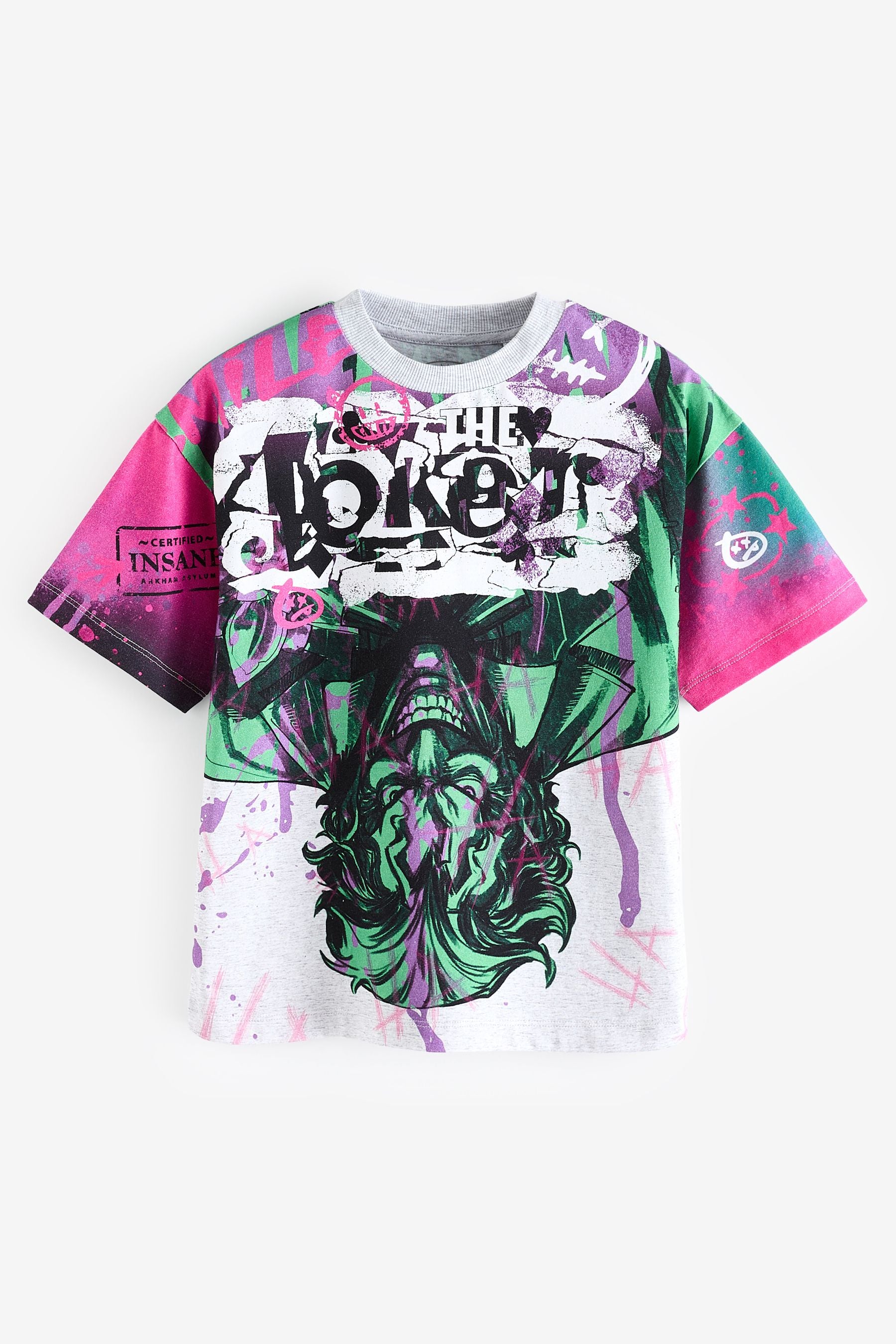 Purple Licensed The Joker 100% Cotton T-Shirt (3-16yrs)