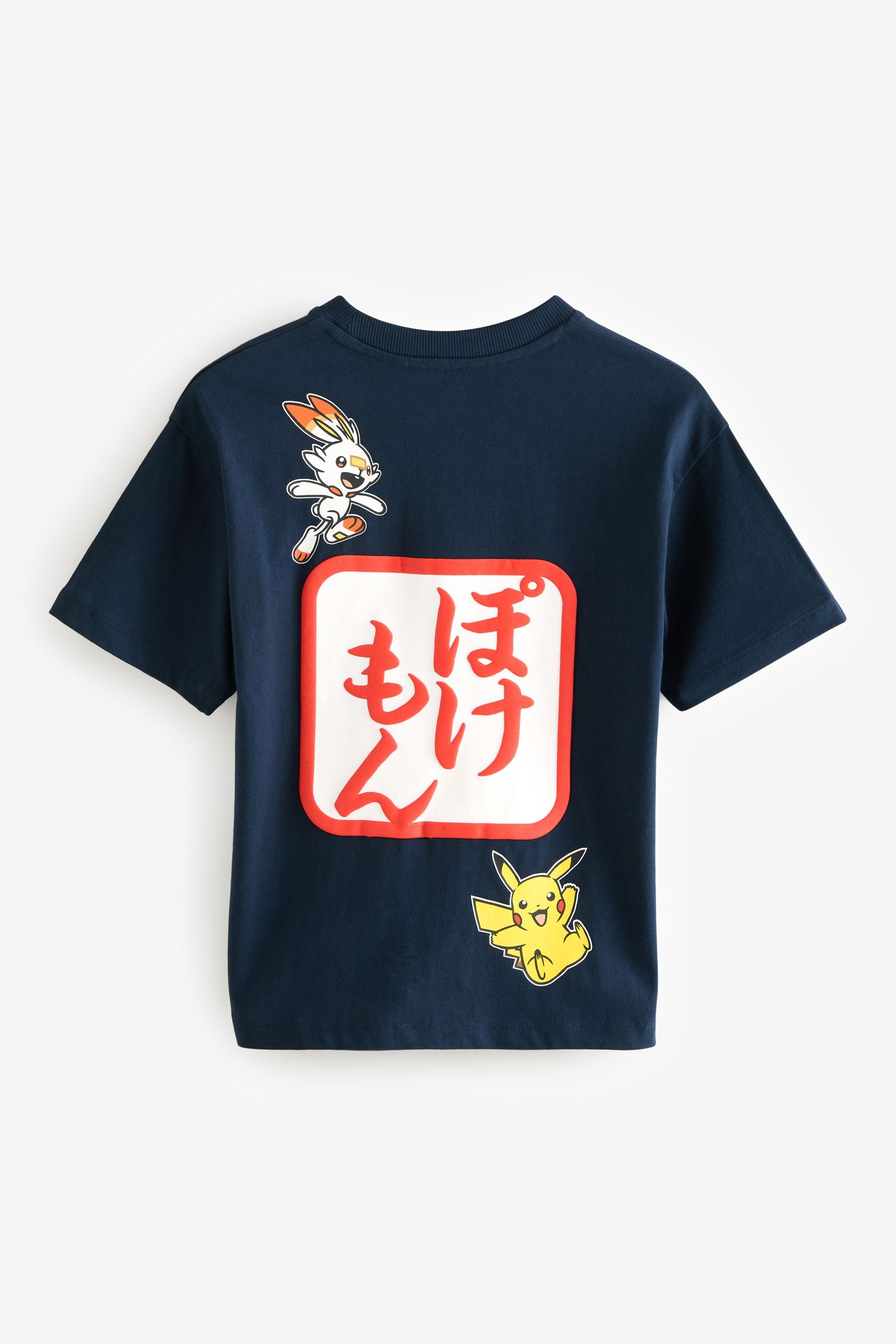 Navy Licensed Pokemon 'Pikachu' 100% Cotton T-Shirt (4-16yrs)