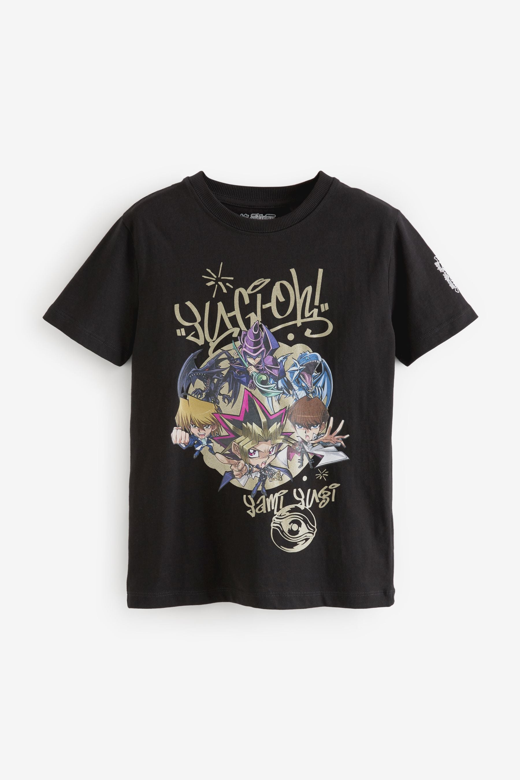 Black Yu-Gi-Oh! Licensed T-Shirt (3-16yrs)