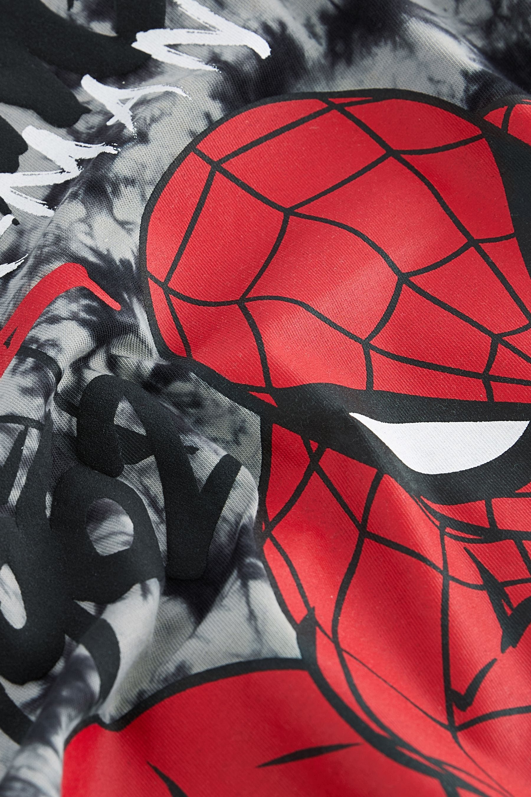 Black 100% Cotton Licensed Spider-Man T-Shirt (3-16yrs)