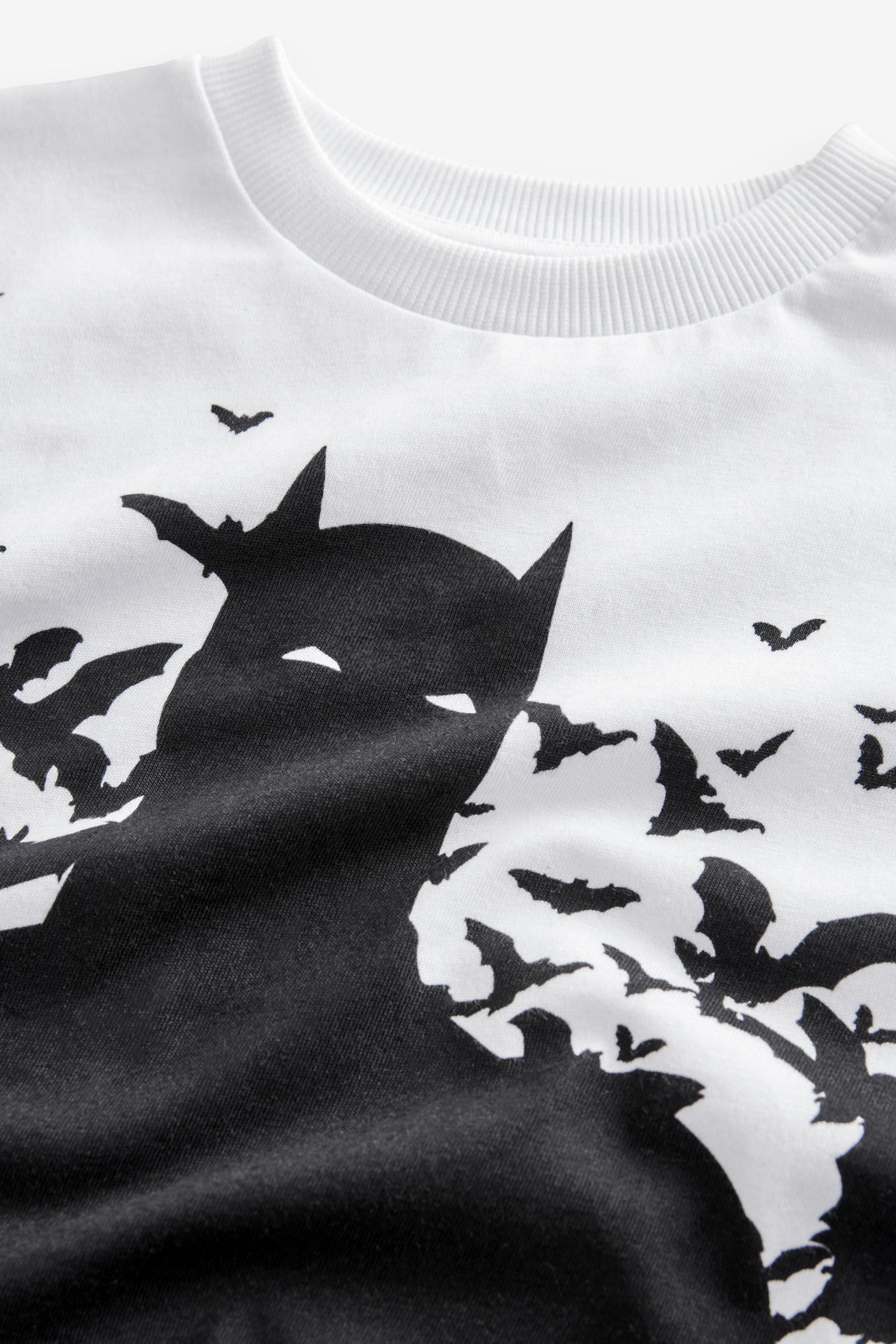 White 100% Cotton Licensed Batman T-Shirt (3-15yrs)