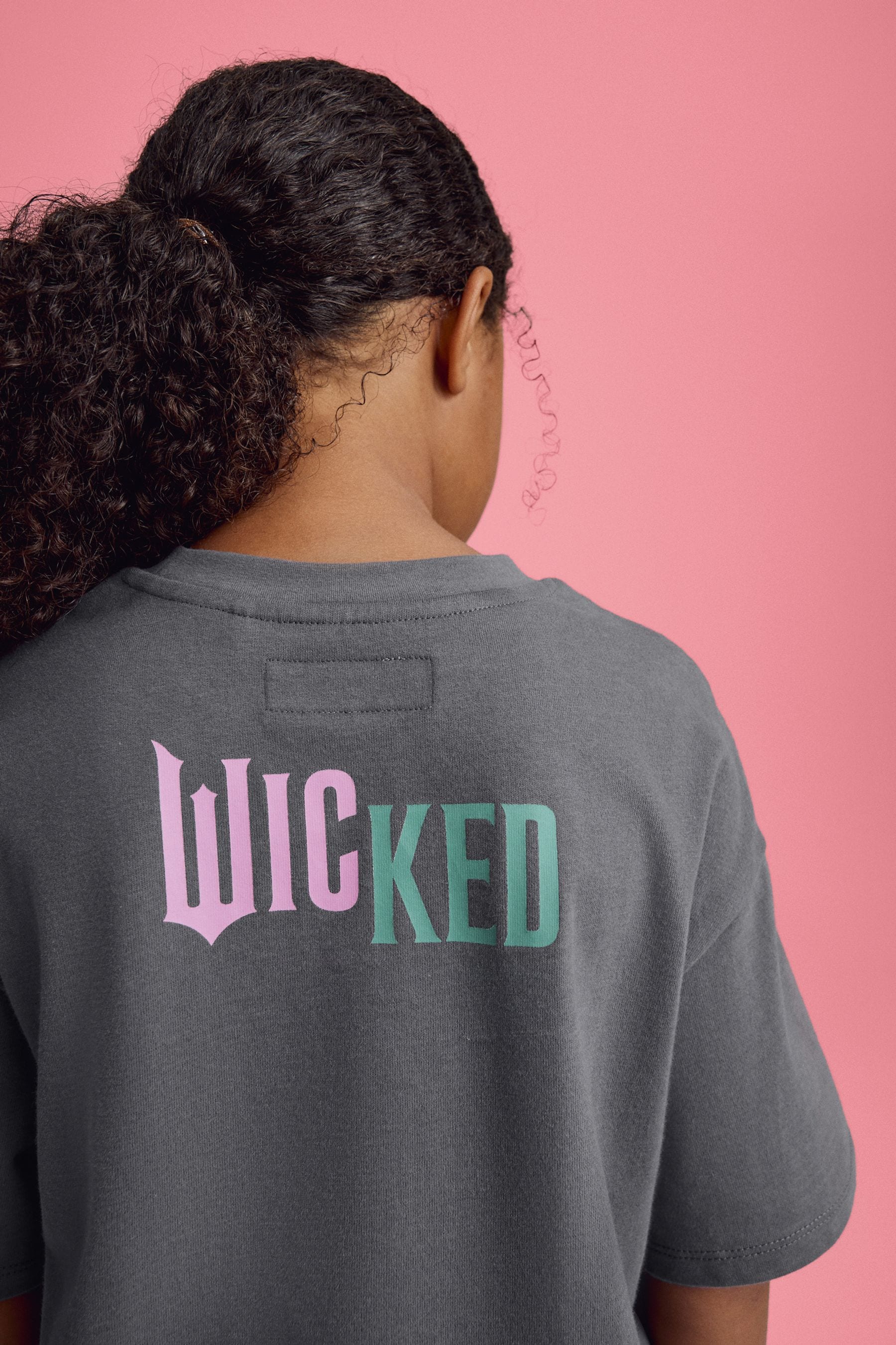 Charcoal Grey Wicked Oversized 100% Cotton T-Shirt (6-16yrs)