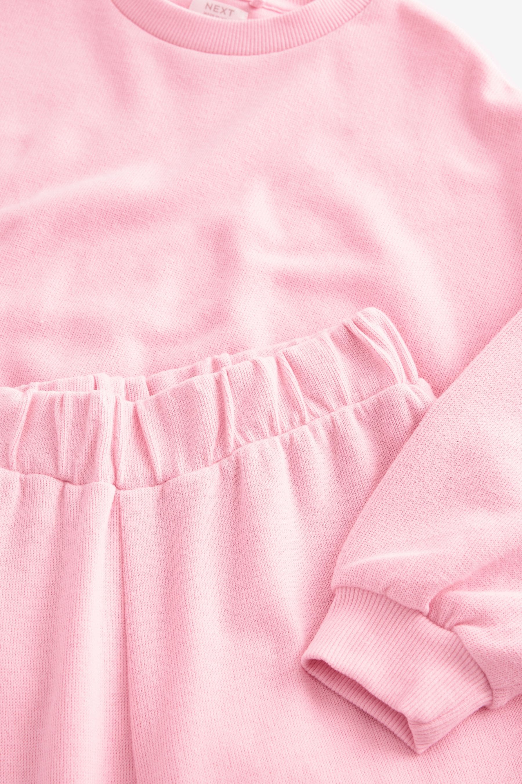 Pink Oversized Cosy Sweatshirt and Wide Leg Set (3-16yrs)