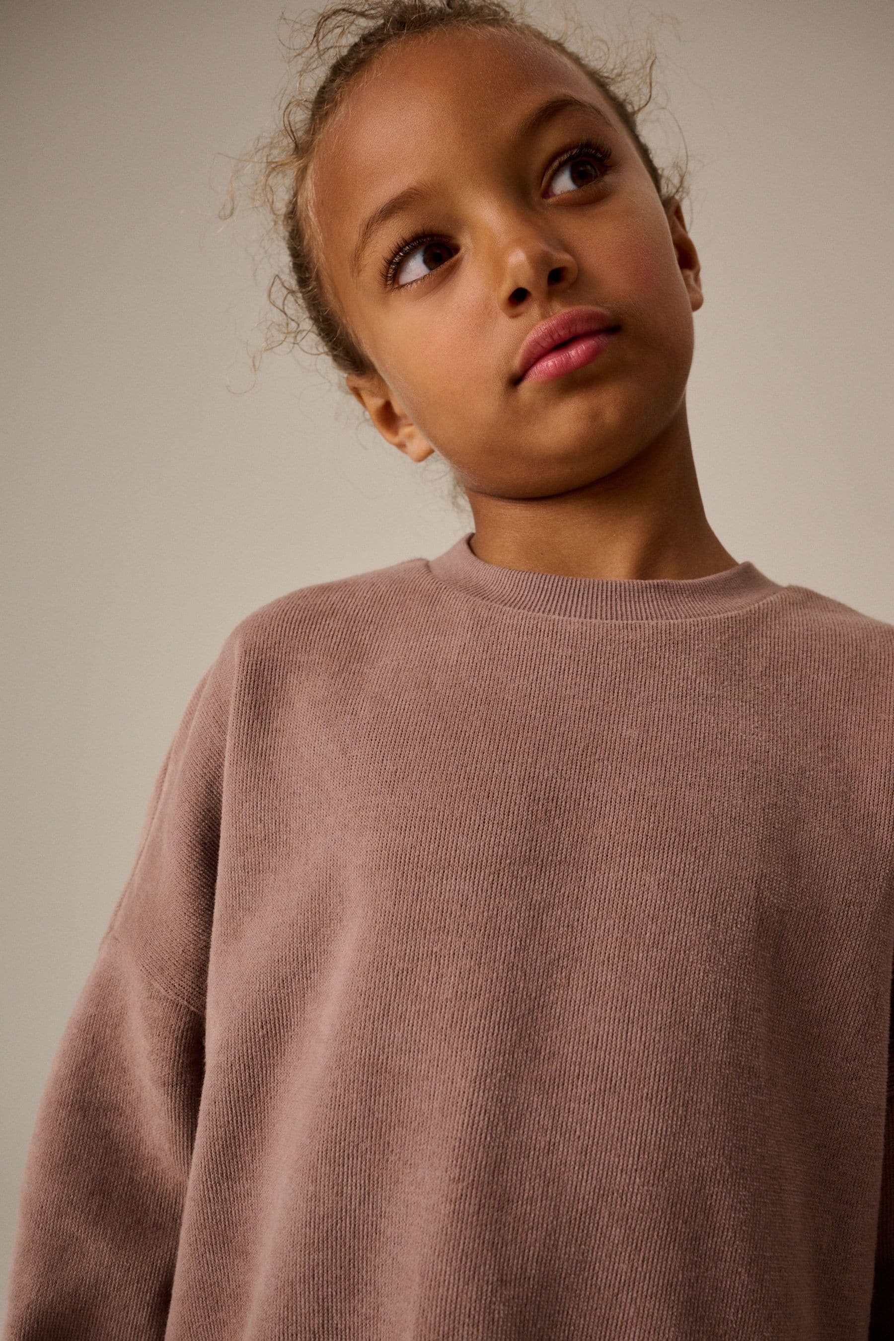 Brown Oversized Cosy Sweatshirt and Wide Leg Set (3-16yrs)