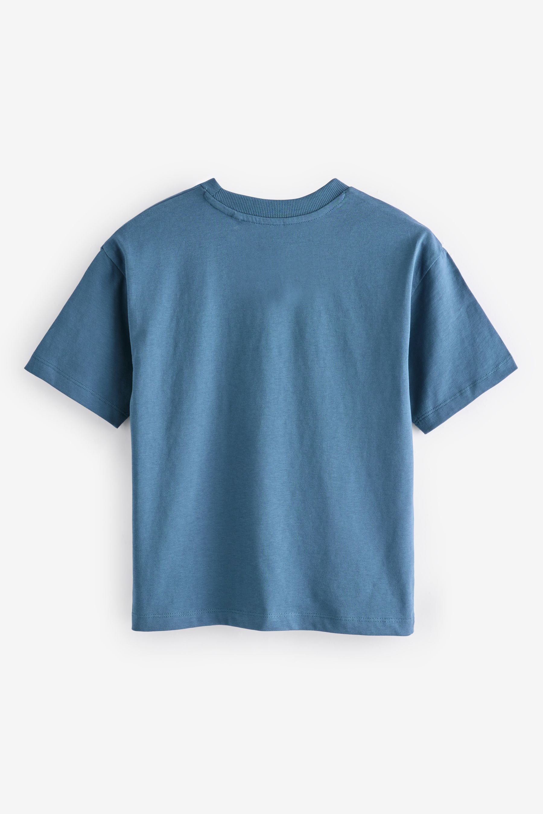 Mid Blue 100% Cotton Licensed Minecraft T-Shirt (3-16yrs)