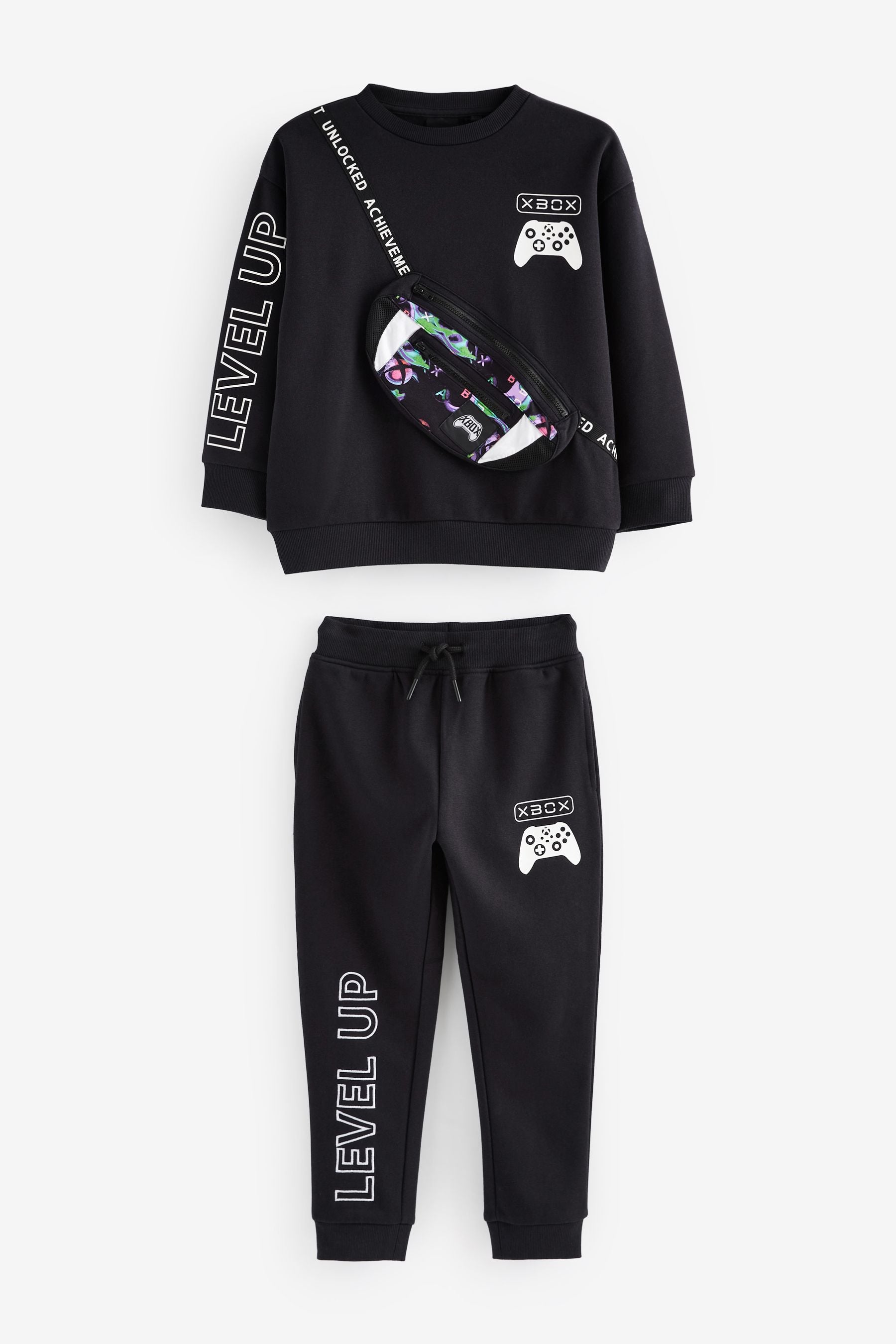 Black Licensed XBox Crew Neck Sweat and Jogger Set (3-16yrs)