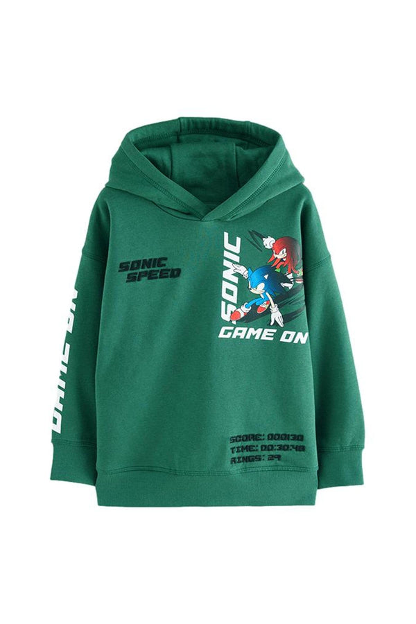 Green Sonic Hoodie (3-16yrs)