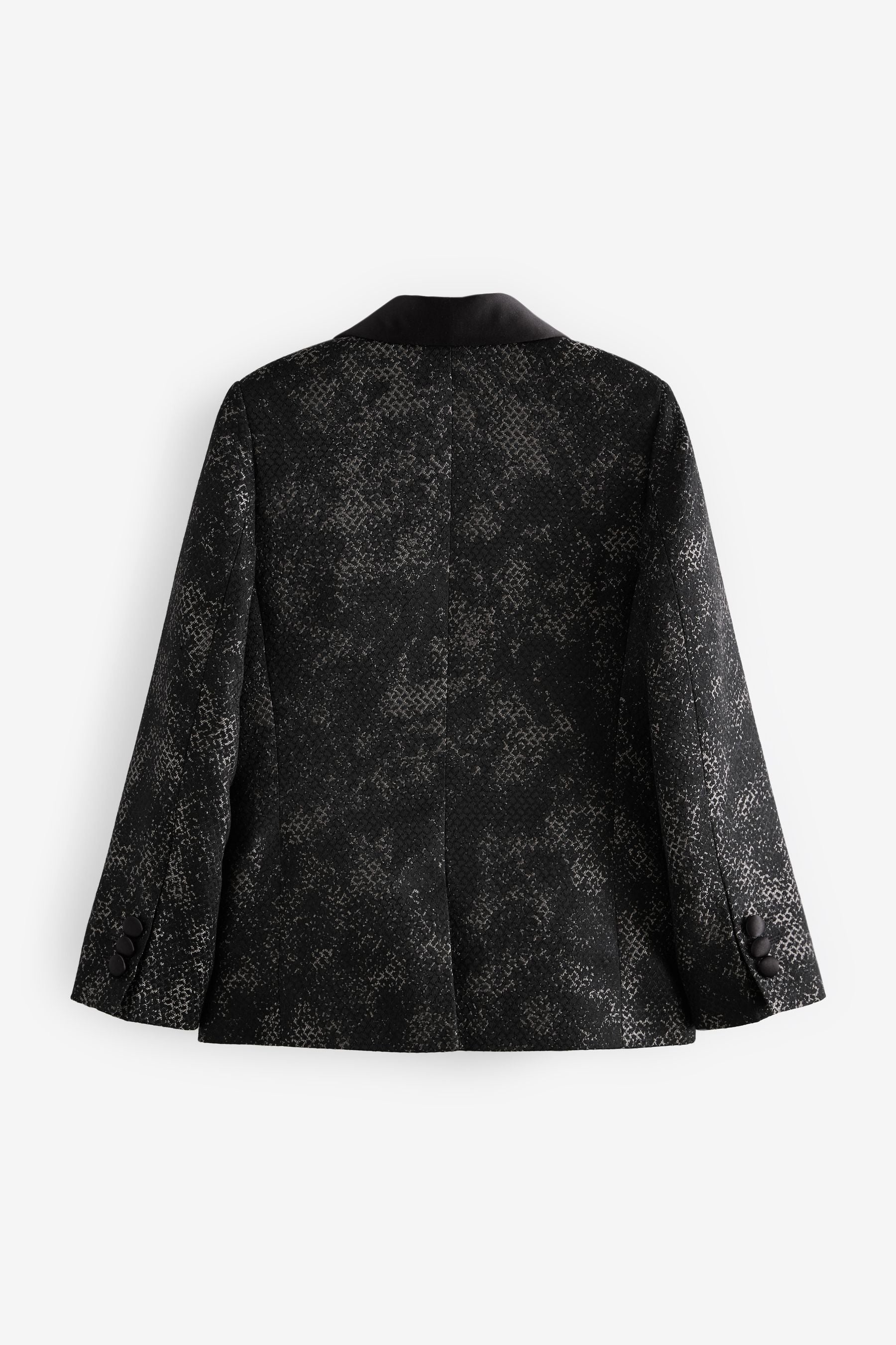 Black/White Mono Jacquard Jacket (3-16yrs)