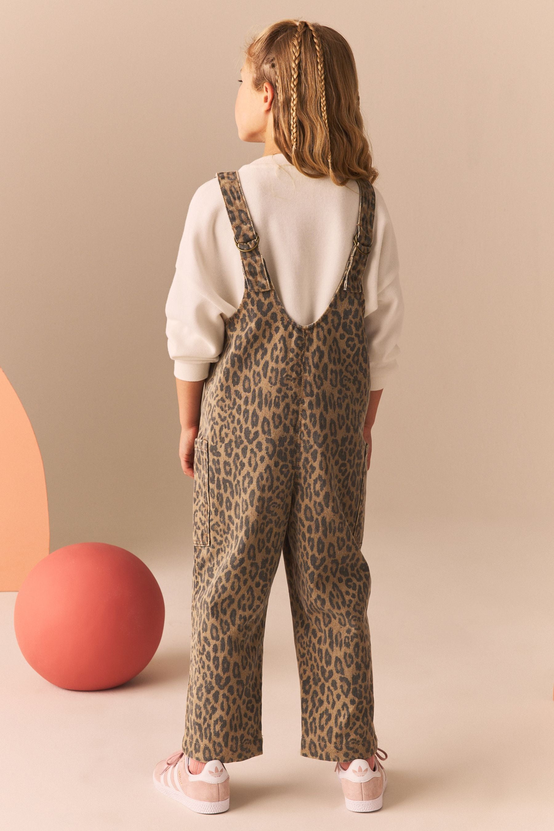 Animal 100% Cotton Slouchy Dungarees (3-16yrs)