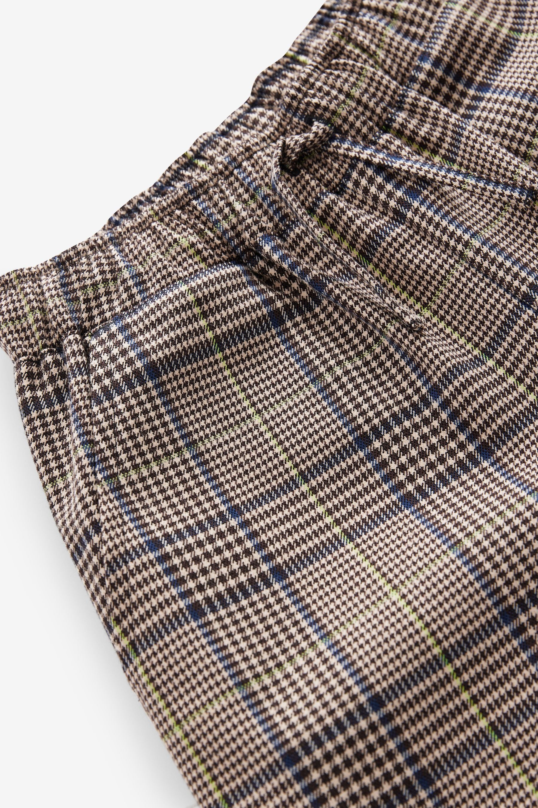 Neutral Check Wide Leg Trousers (3-16yrs)