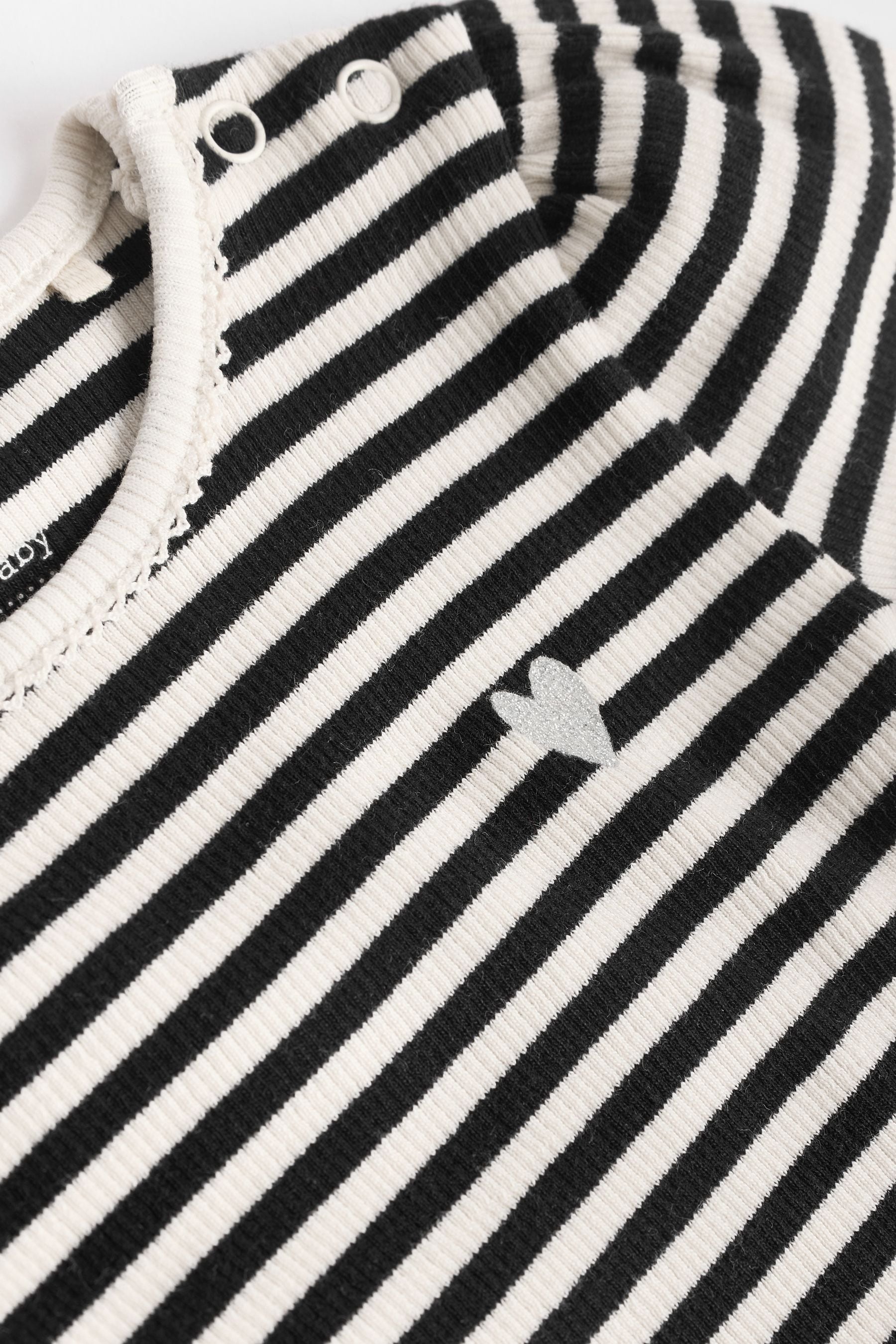 Monochrome Baby Bodysuits 3 Pack