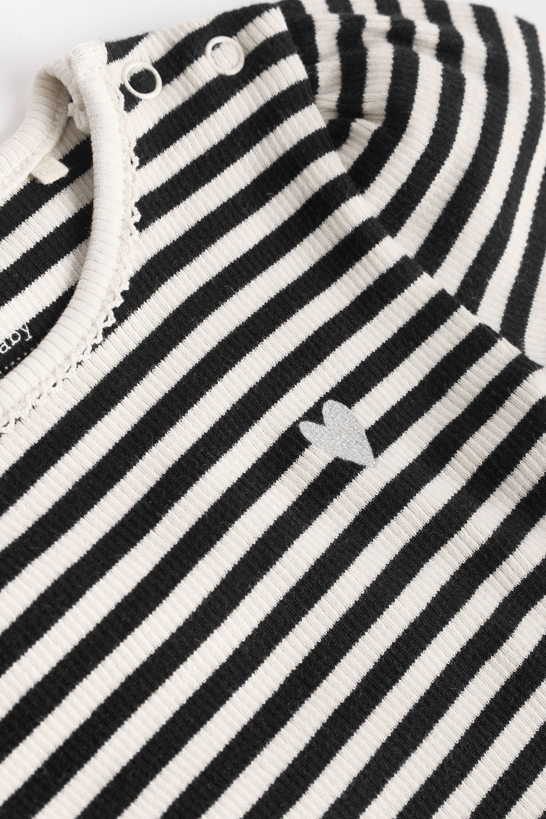 Black/White Baby Bodysuits 3 Pack