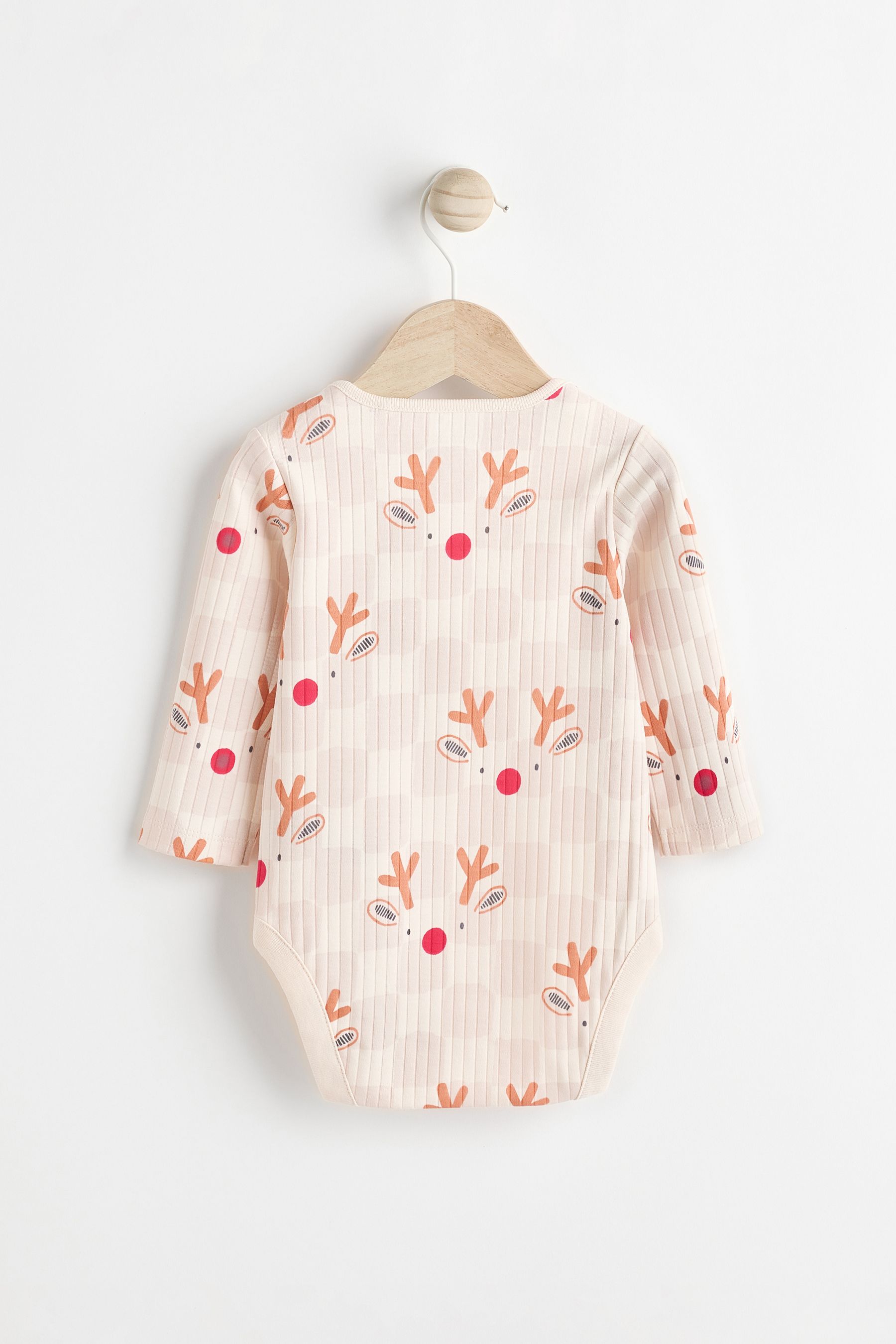 Ecru Baby Christmas Bodysuits