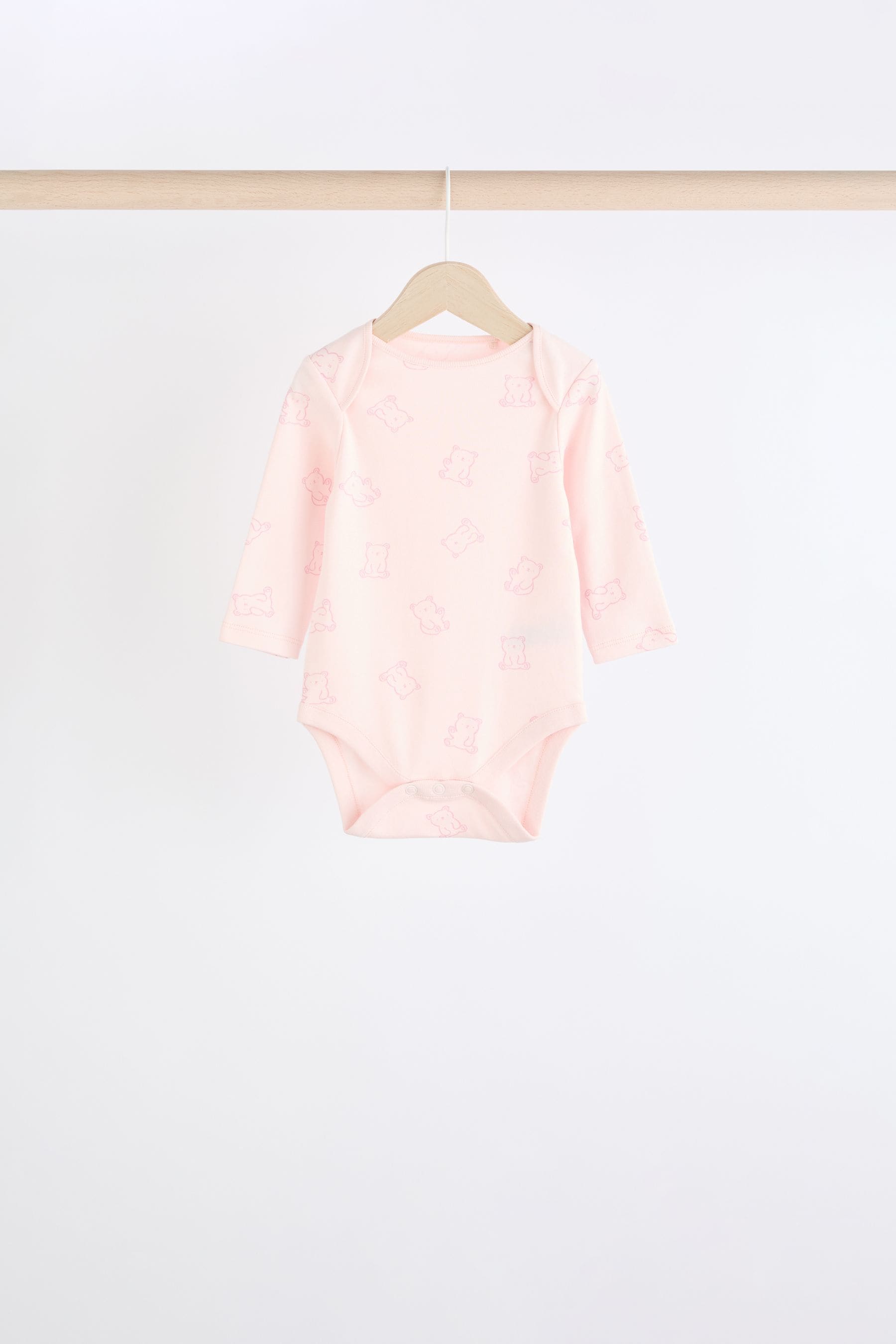 Pink 5 Pack Baby Bodysuits