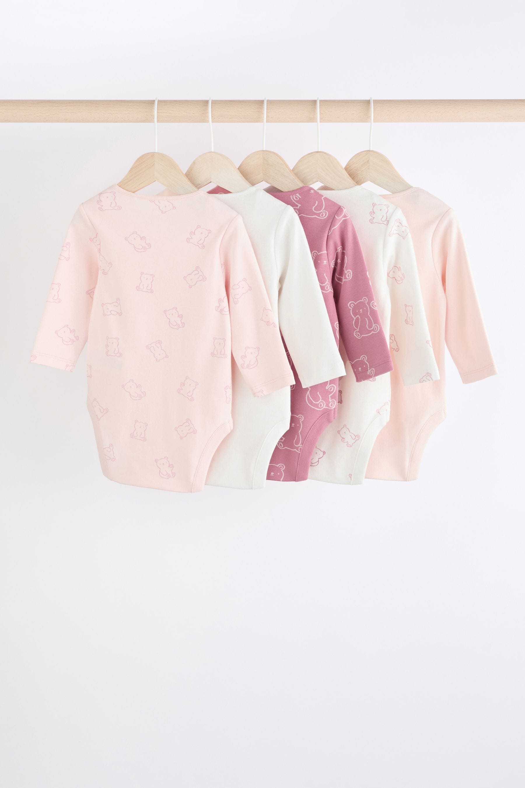 Pink Baby Bodysuits 5 Pack