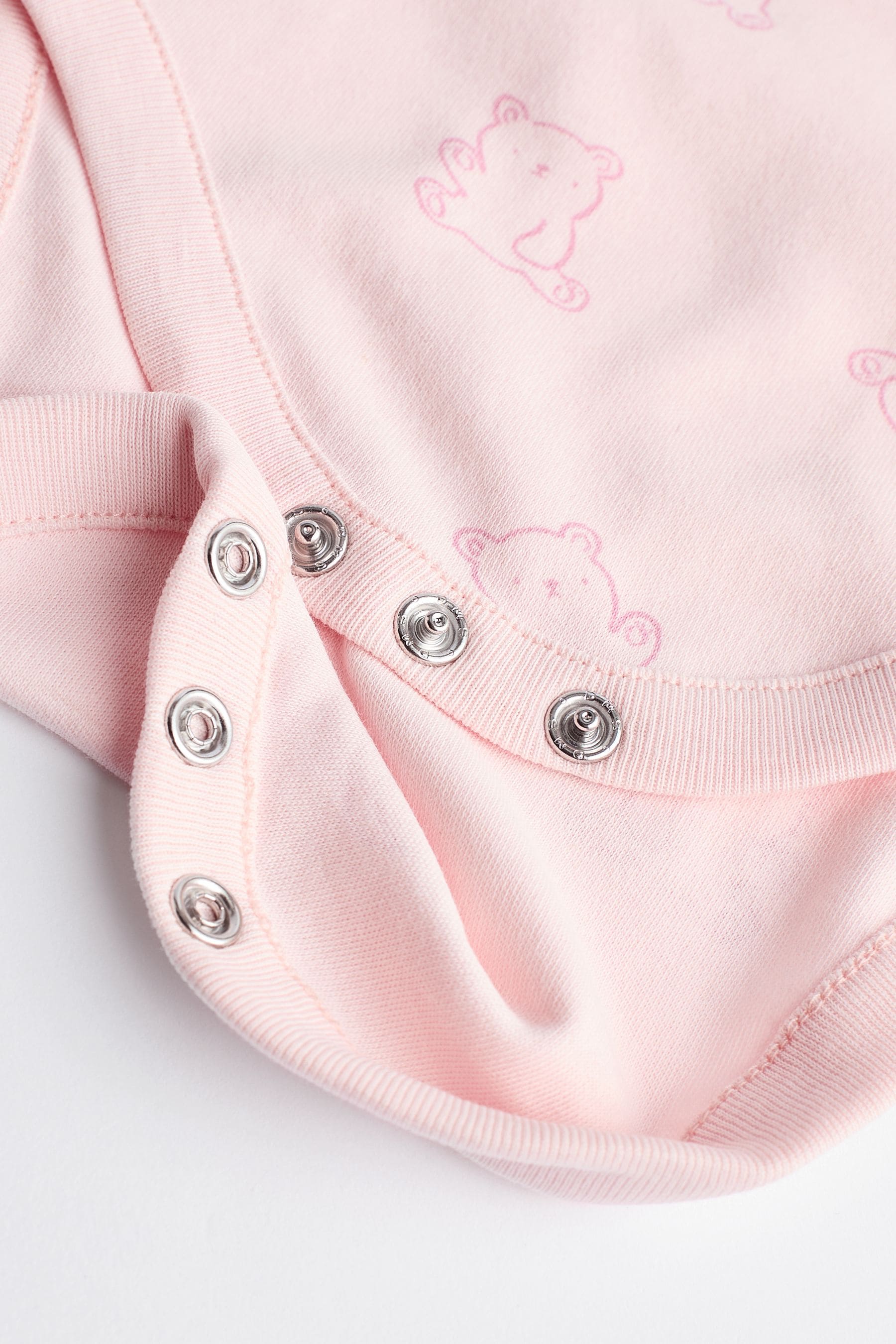 Pink Baby 100% Cotton Bodysuits 5 Pack