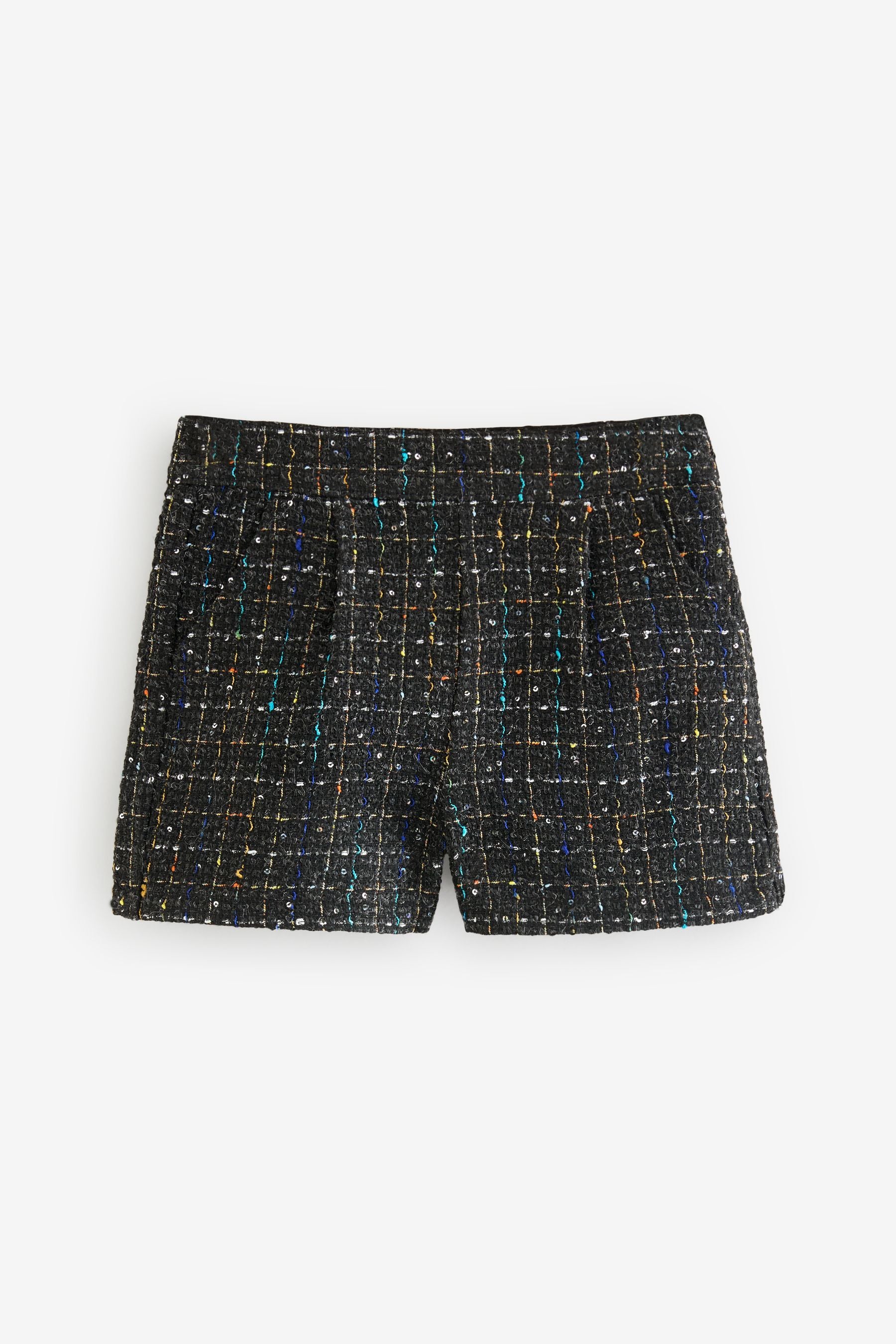 Black Check Shorts (3-16yrs)