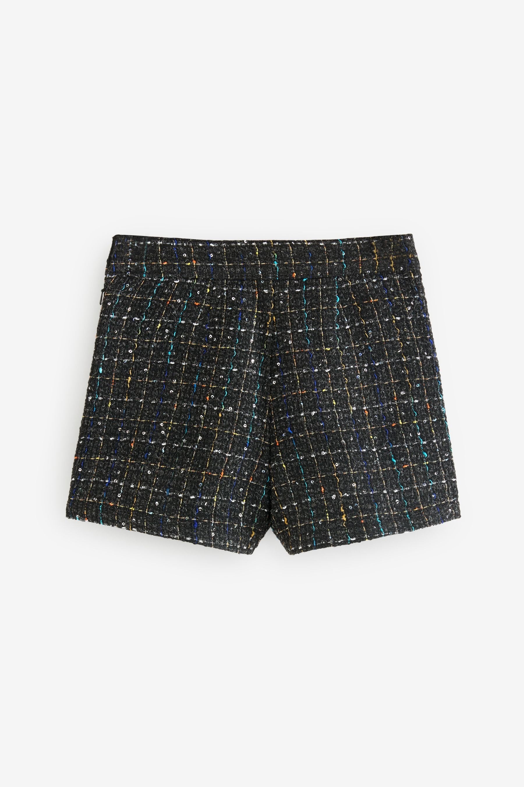 Black Check Shorts (3-16yrs)