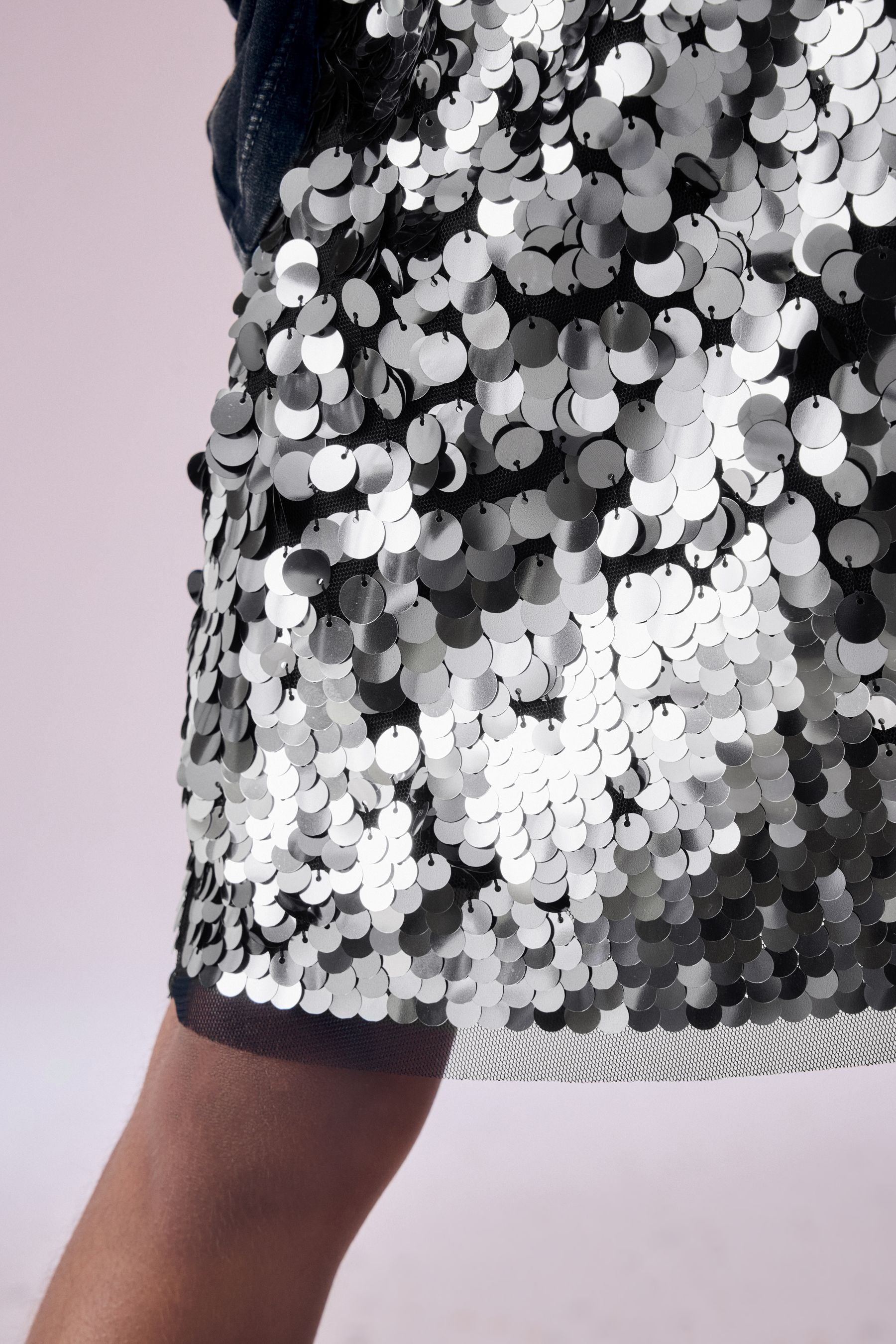 Black/White Sequin Skirt (3-16yrs)