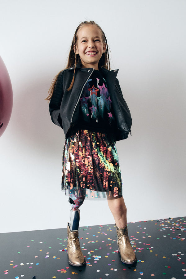 Rainbow Sequin Skirt (3-16yrs)