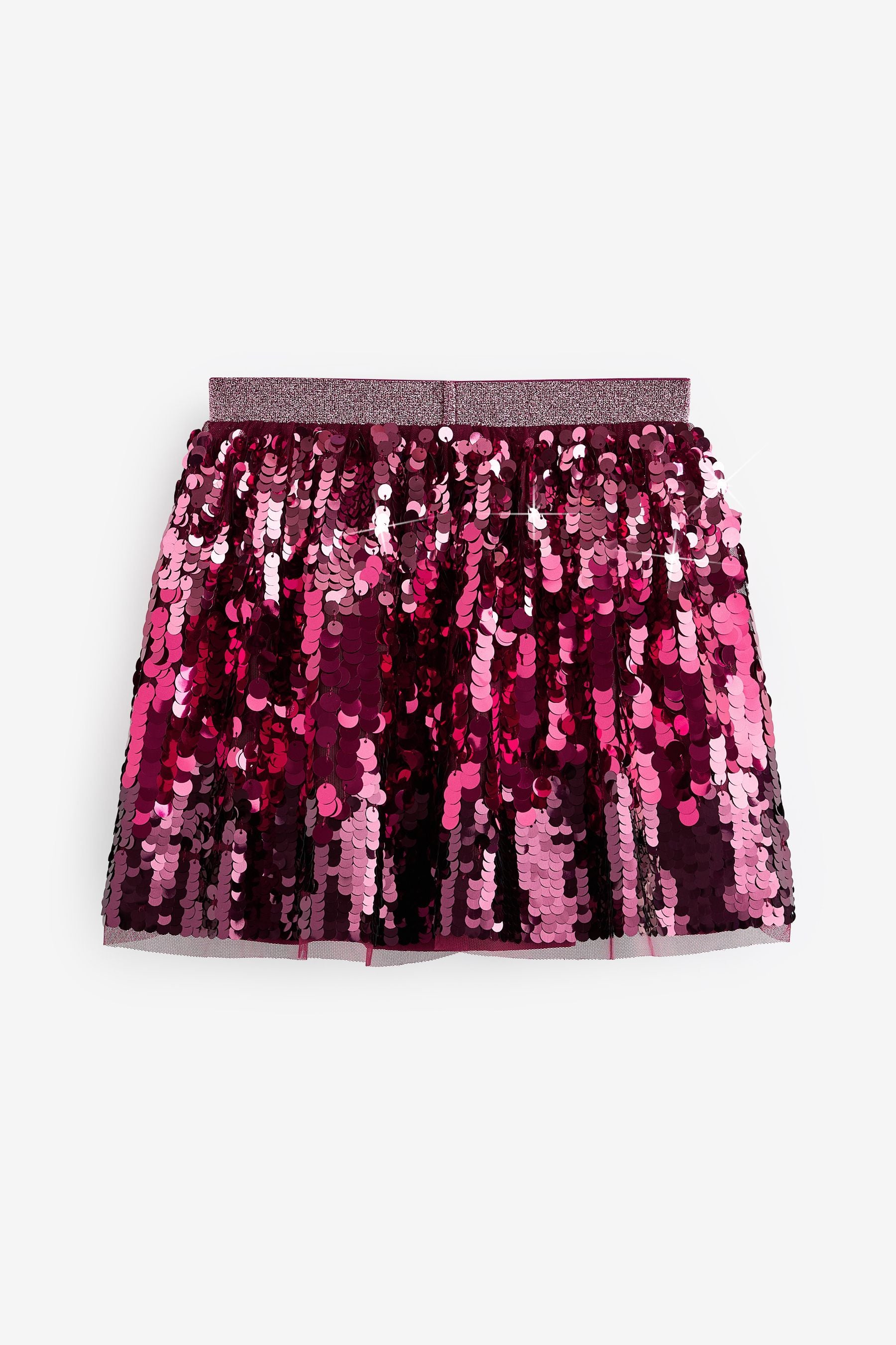 Berry Red Sequin Skirt (3-16yrs)