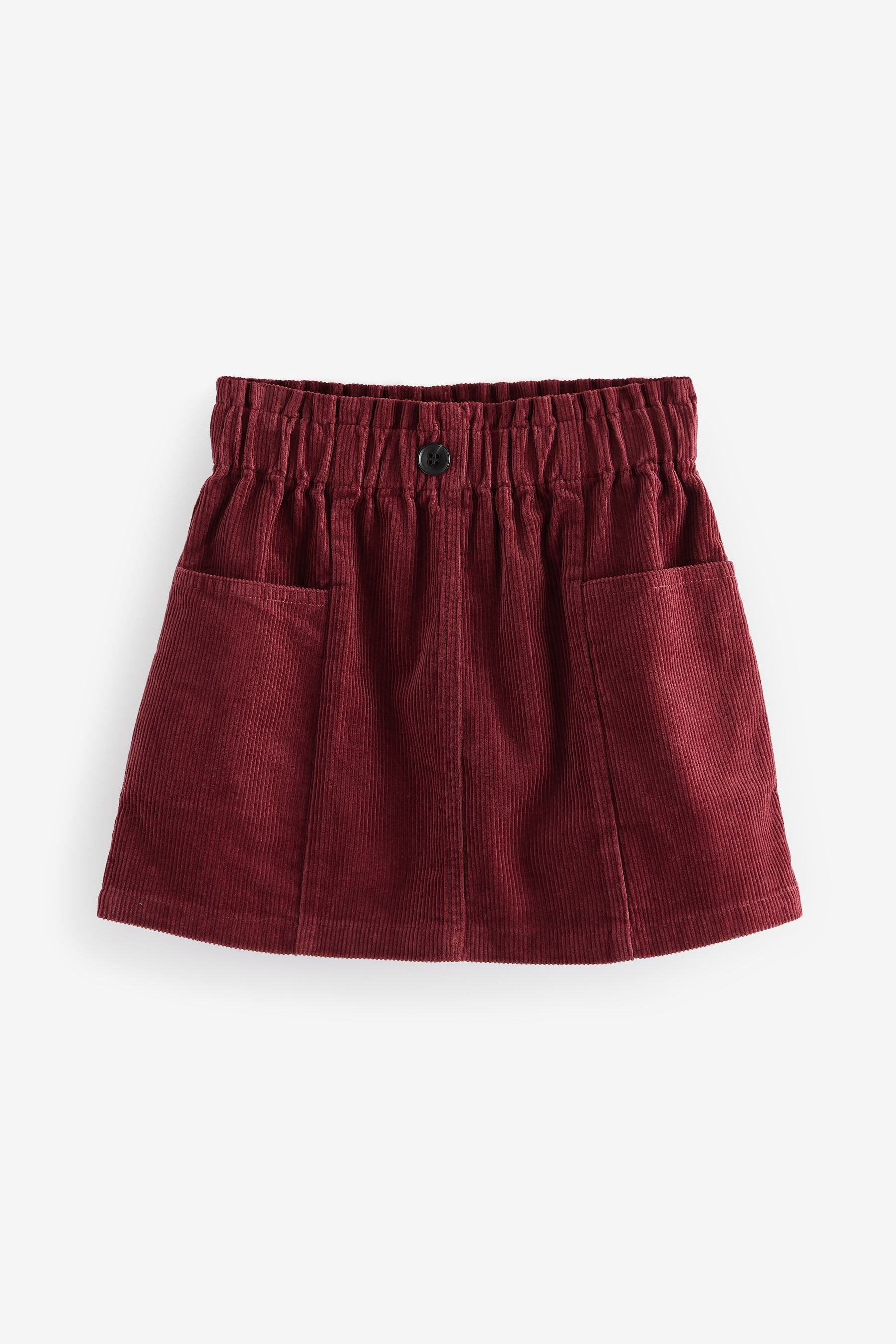 Berry Red 100% Cotton Cord Skirt (3-16yrs)