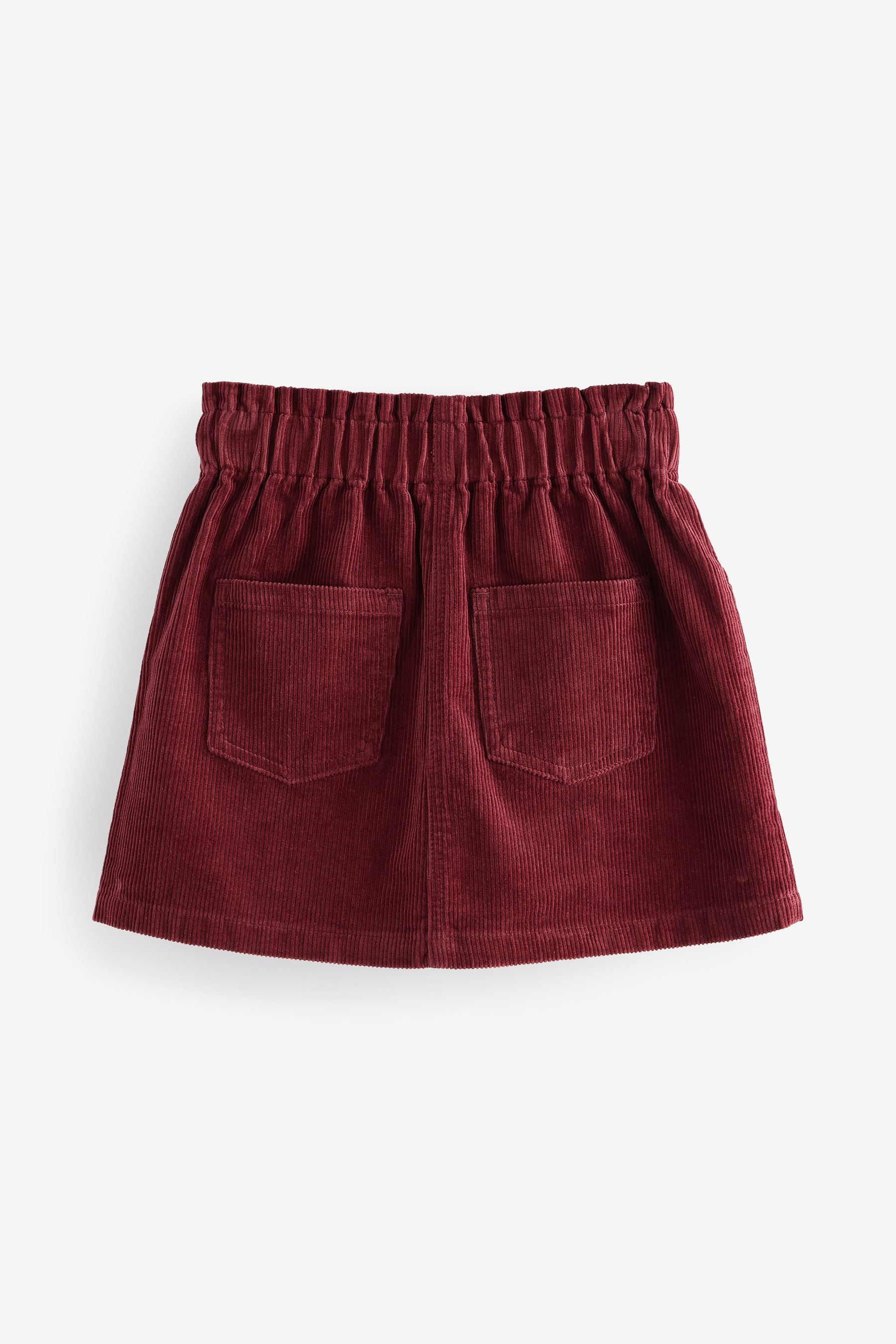 Berry Red 100% Cotton Cord Skirt (3-16yrs)