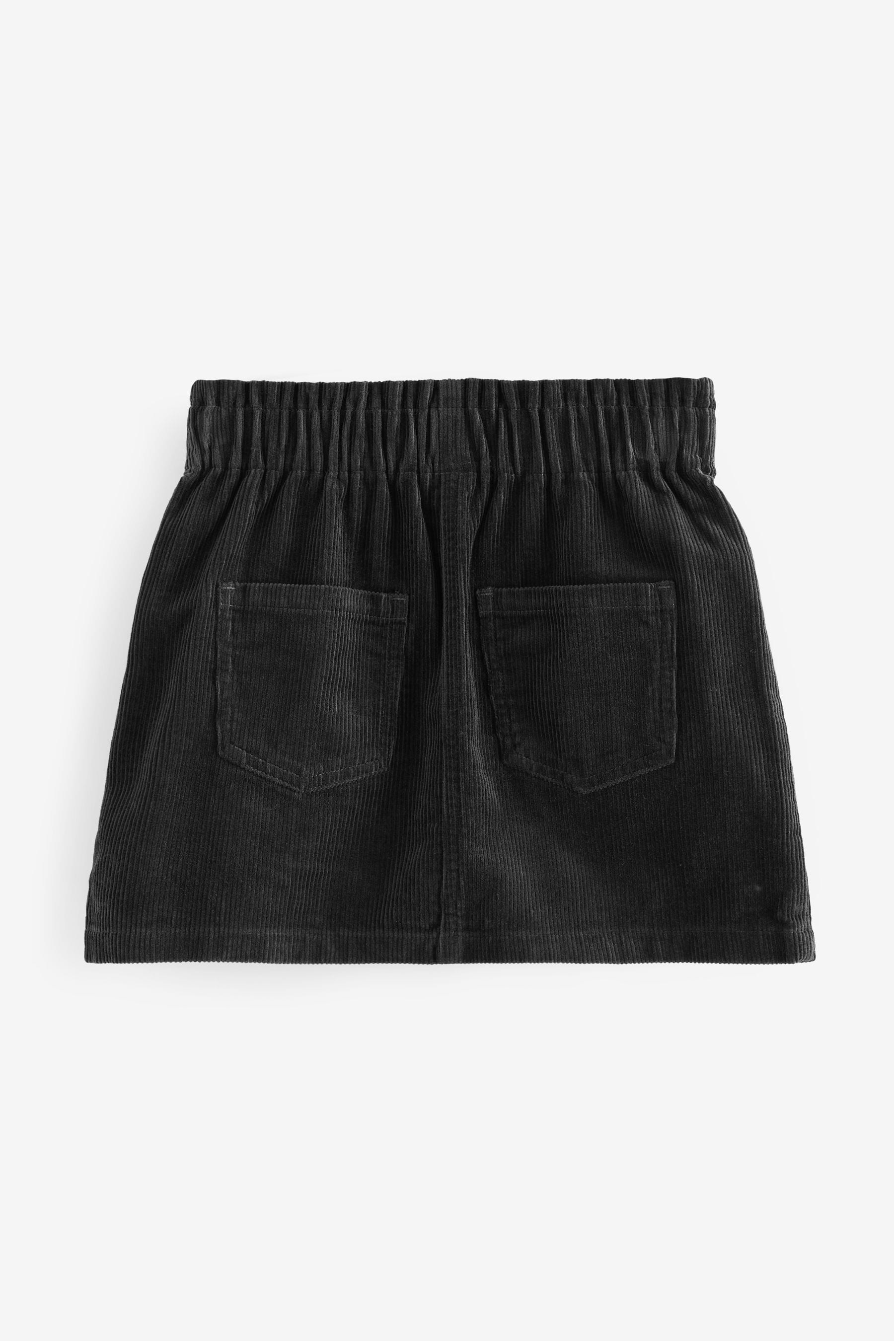 Charcoal Grey 100% Cotton Cord Skirt (3-16yrs)