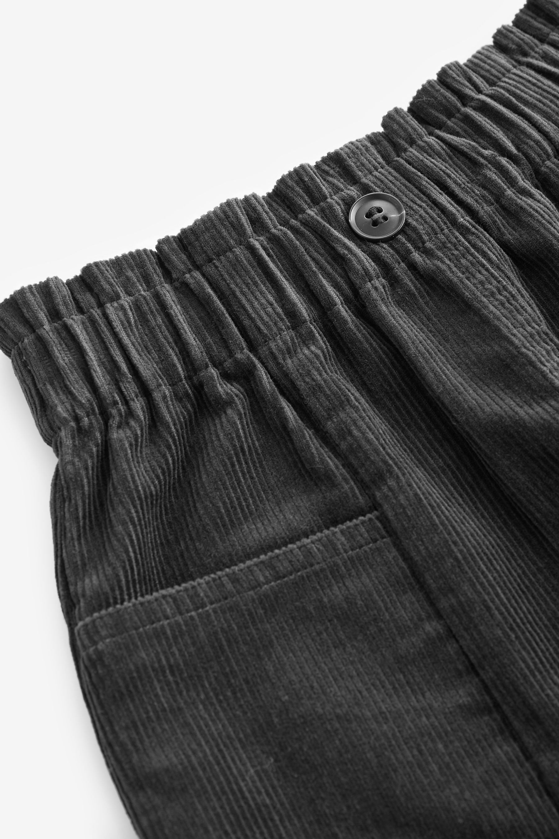 Charcoal Grey 100% Cotton Cord Skirt (3-16yrs)